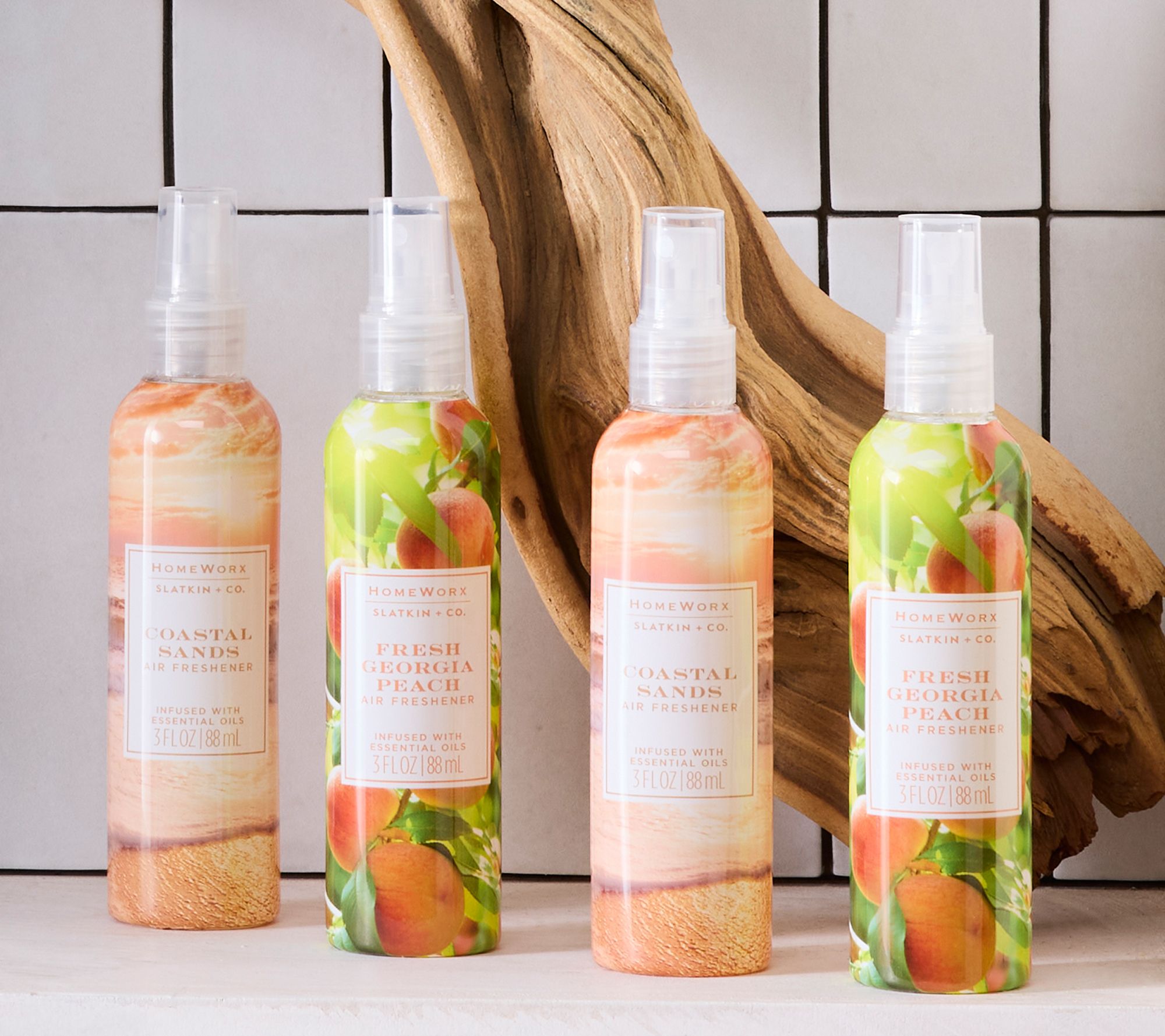 HomeWorx by Slatkin + Co. S/4 3oz Classics Travel Sprays