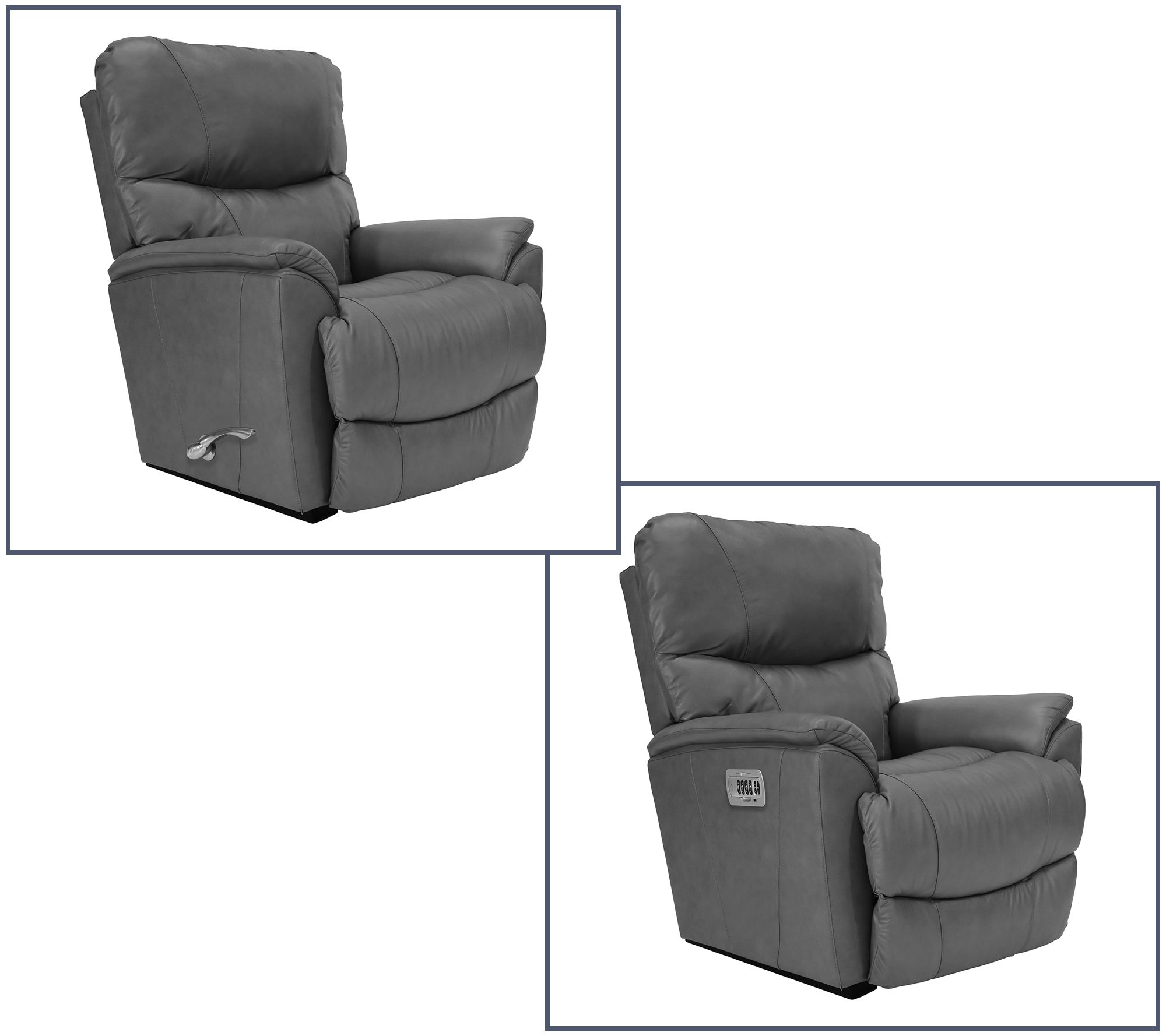 La-Z-Boy Trouper Leather Manual or Power XR+ Rocking Recliner