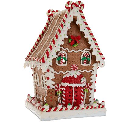 Choice of Illuminated Gingerbread Houses by Valerie - QVC.com