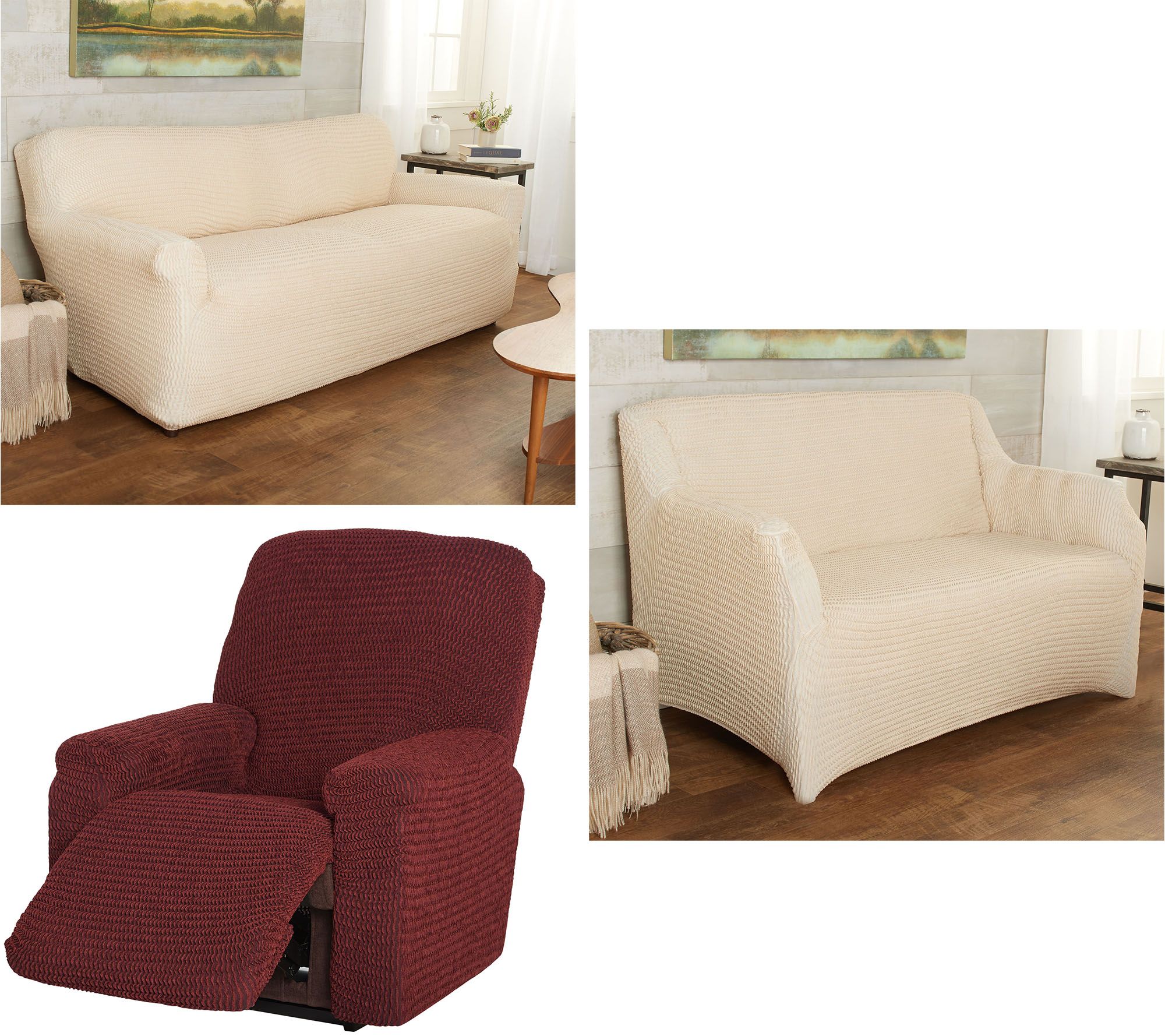 Paulato by Gaico Soft Chenille StretchFit Slipcover