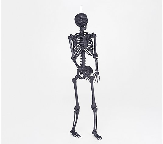Martha Stewart 5' Glittered Indoor/Outdoor Posable Skeleton