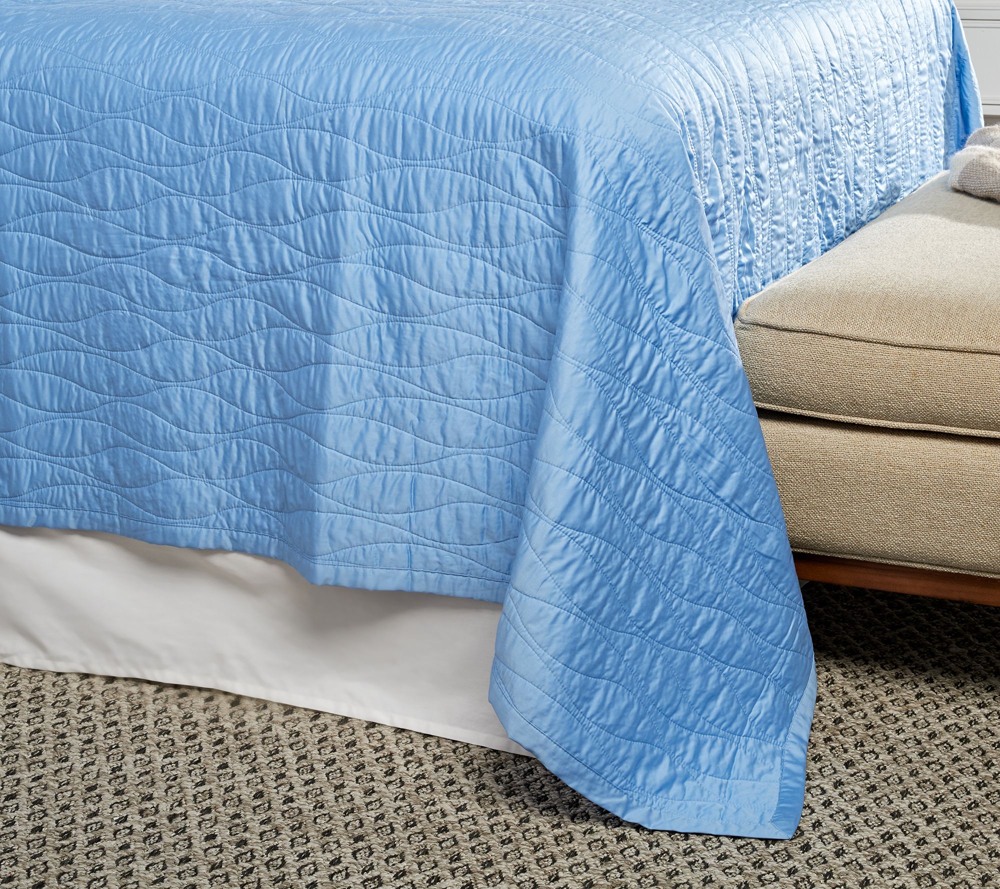 "As Is" Northern Nights Rayon Made from Bamboo King Coverlet Set