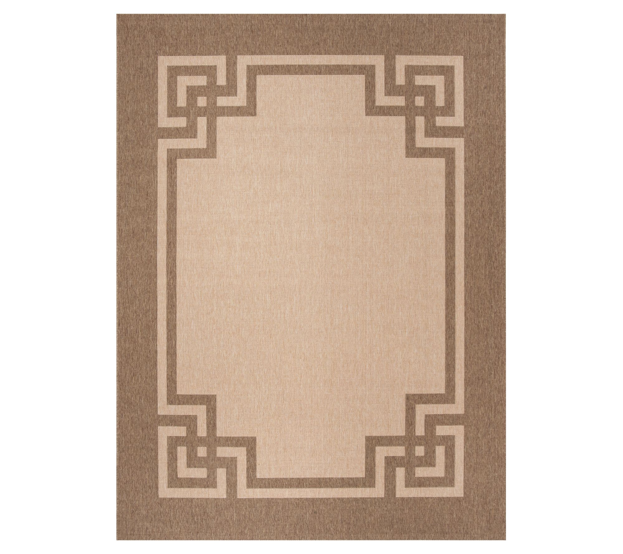 Martha Stewart Outdoor Deco Dark Beige 5'3" x 7'7" Rug