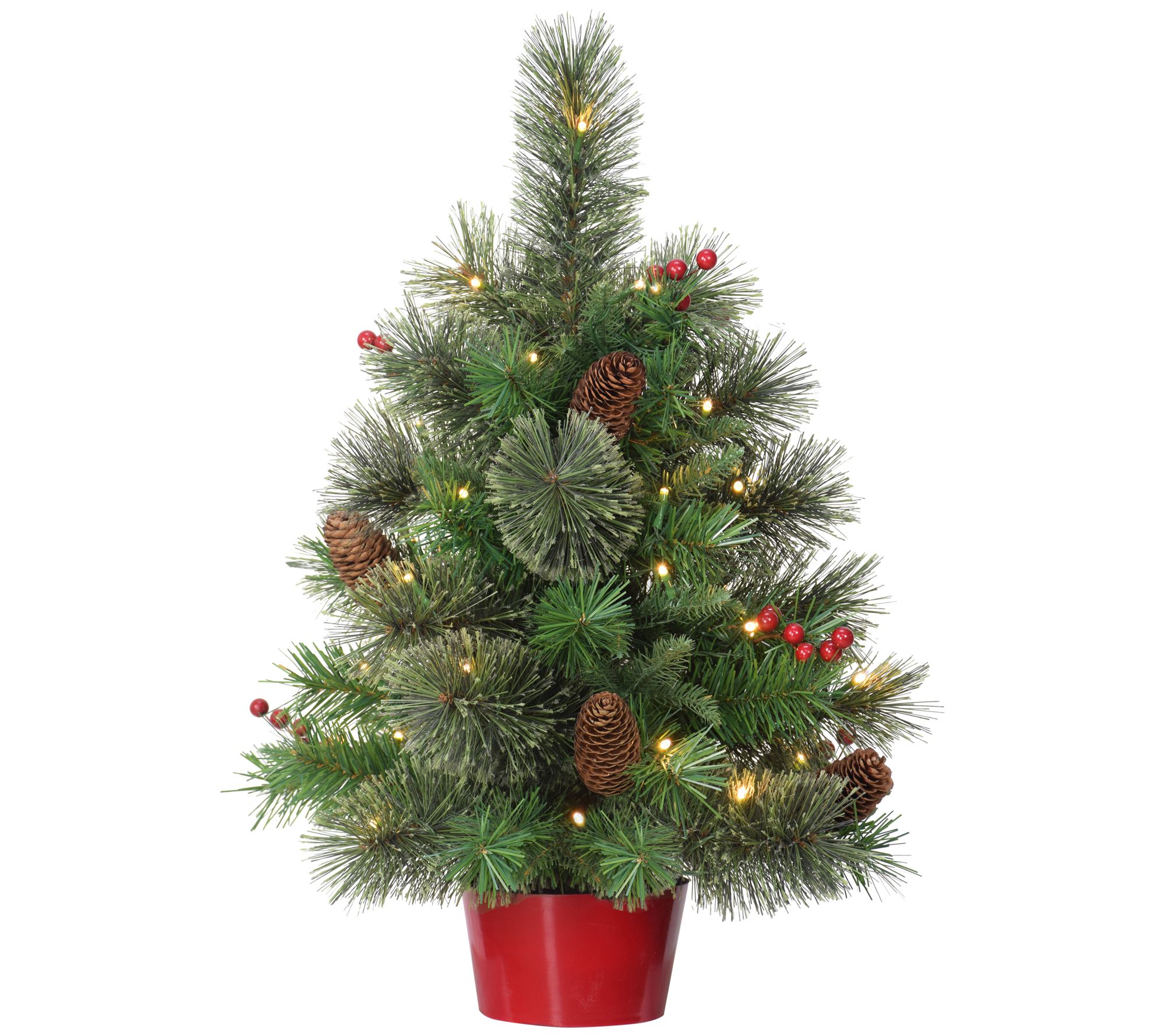 Puleo Pre-Lit 2' Table Top Artificial Christmas Tree