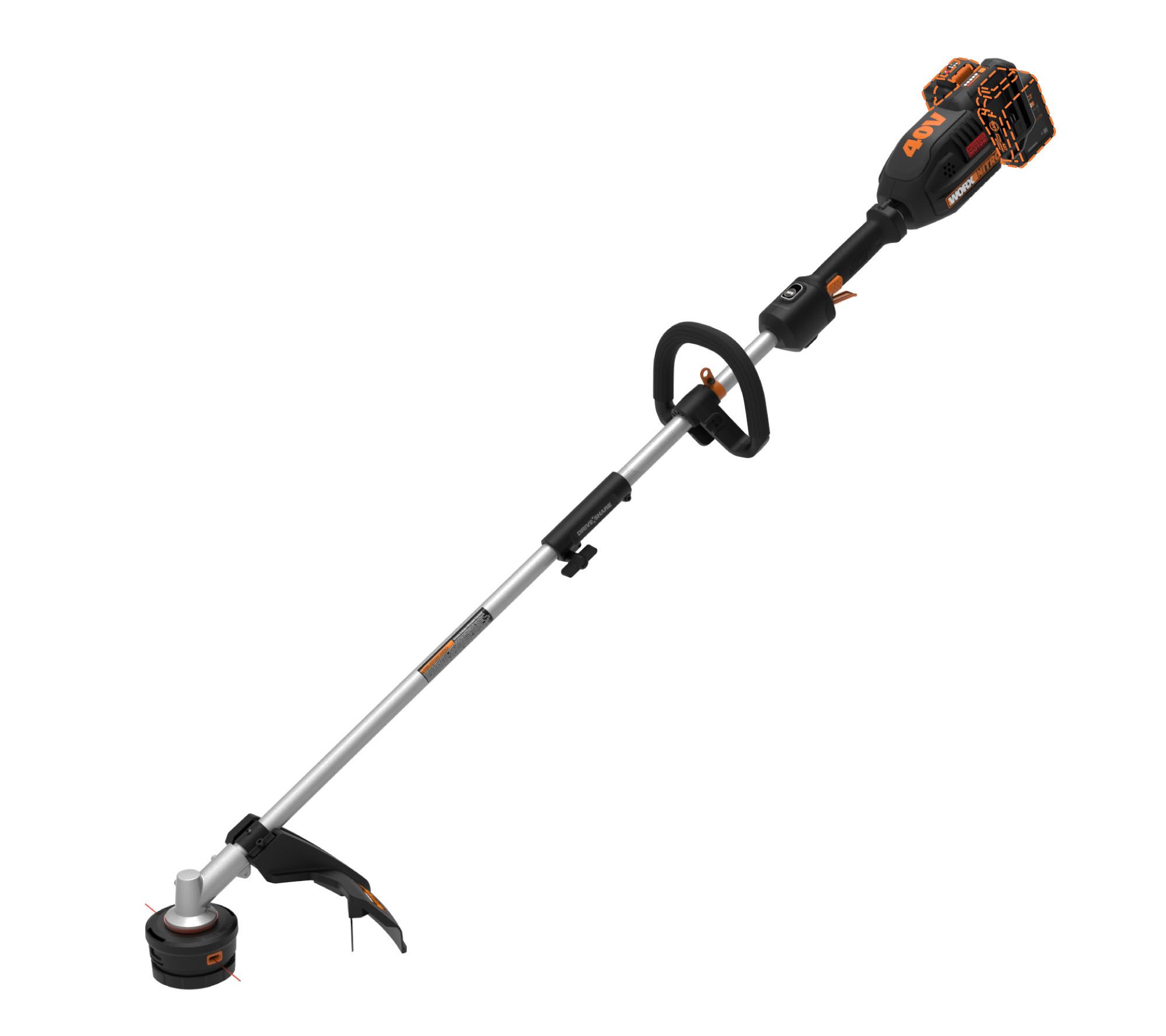 WORX NITRO POWER SHARE 40V 15in. Attachment Cap able Trimmer QVC