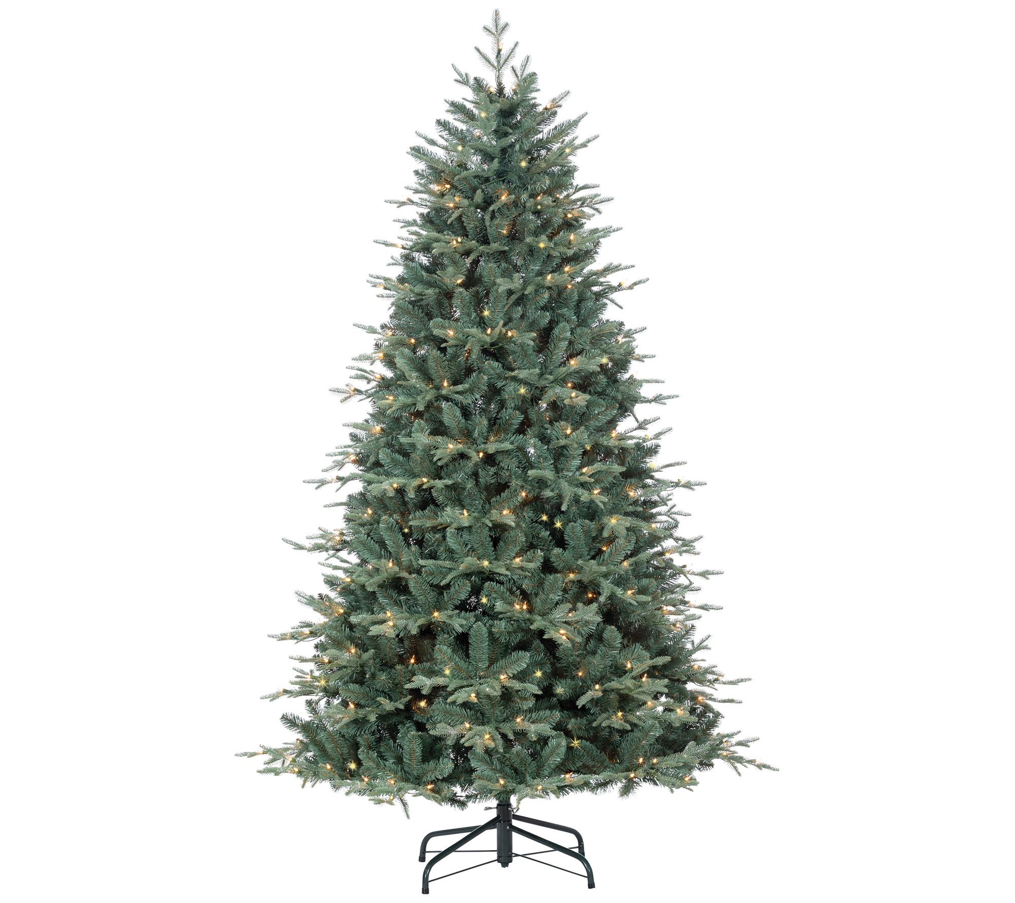 7-Ft Pre-Lit Natural Cut Blue Spruce by Sterlin g Co