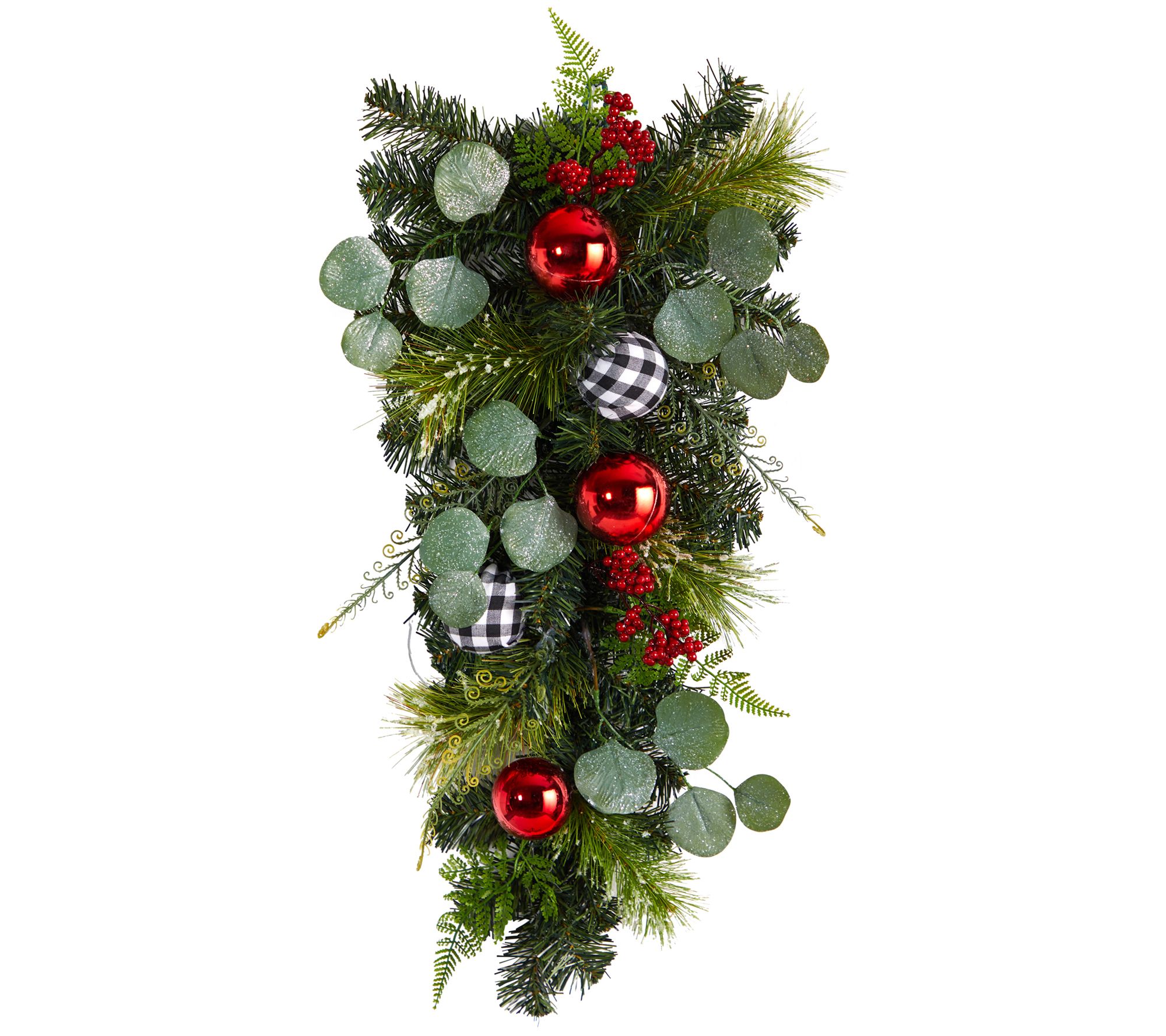 Nearly Natural 26"  Christmas Greenery OrnamentSwag