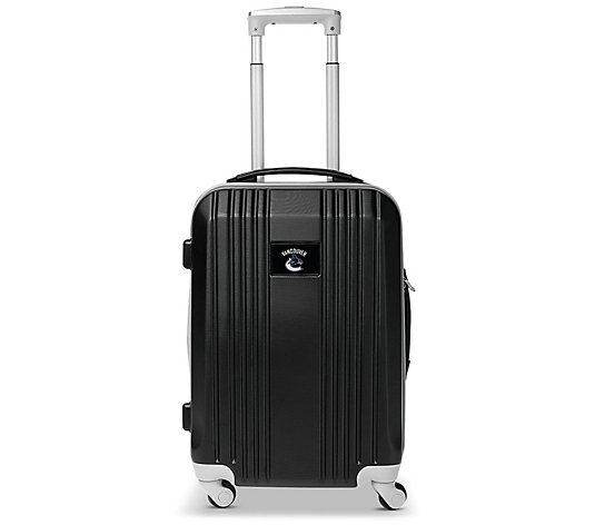 Denco NHL 21 Inch Carry-On Hard Case Two-Tone Spinner Gray