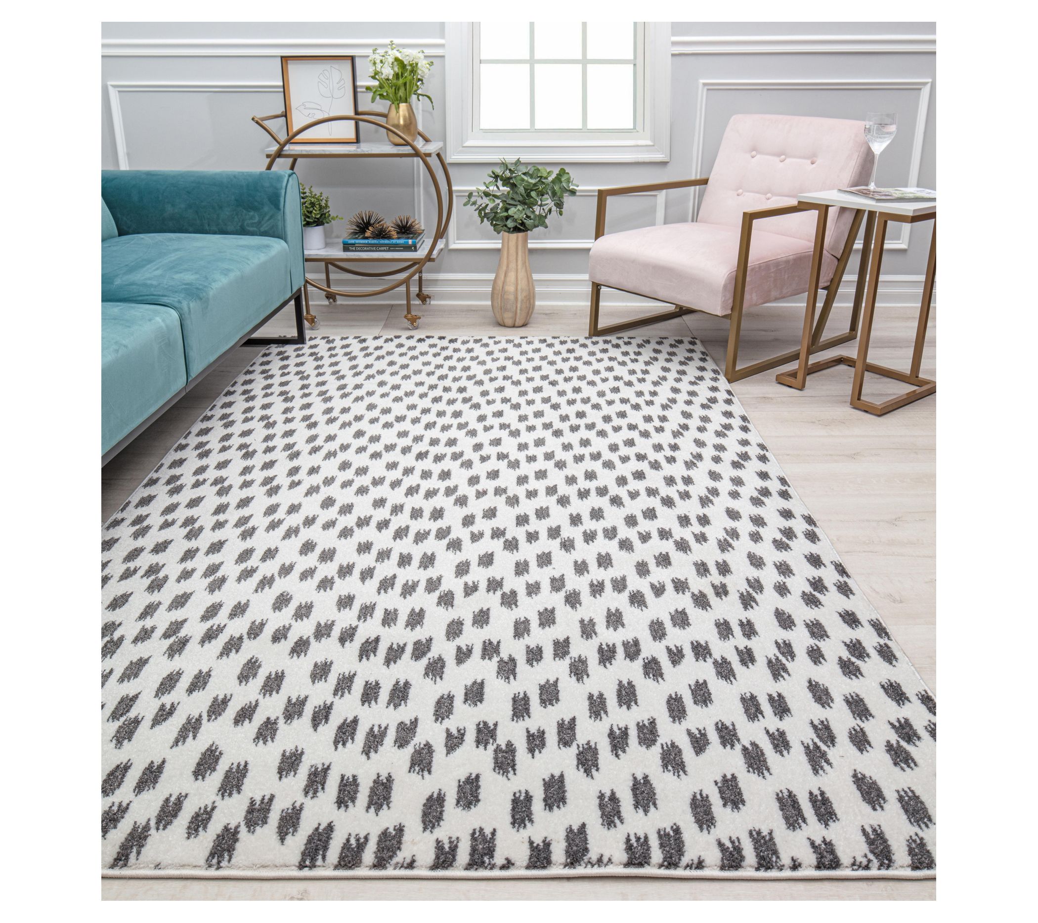 Isaac Mizrahi Jaxon Seeing Spots 2' x 4' Area R ug
