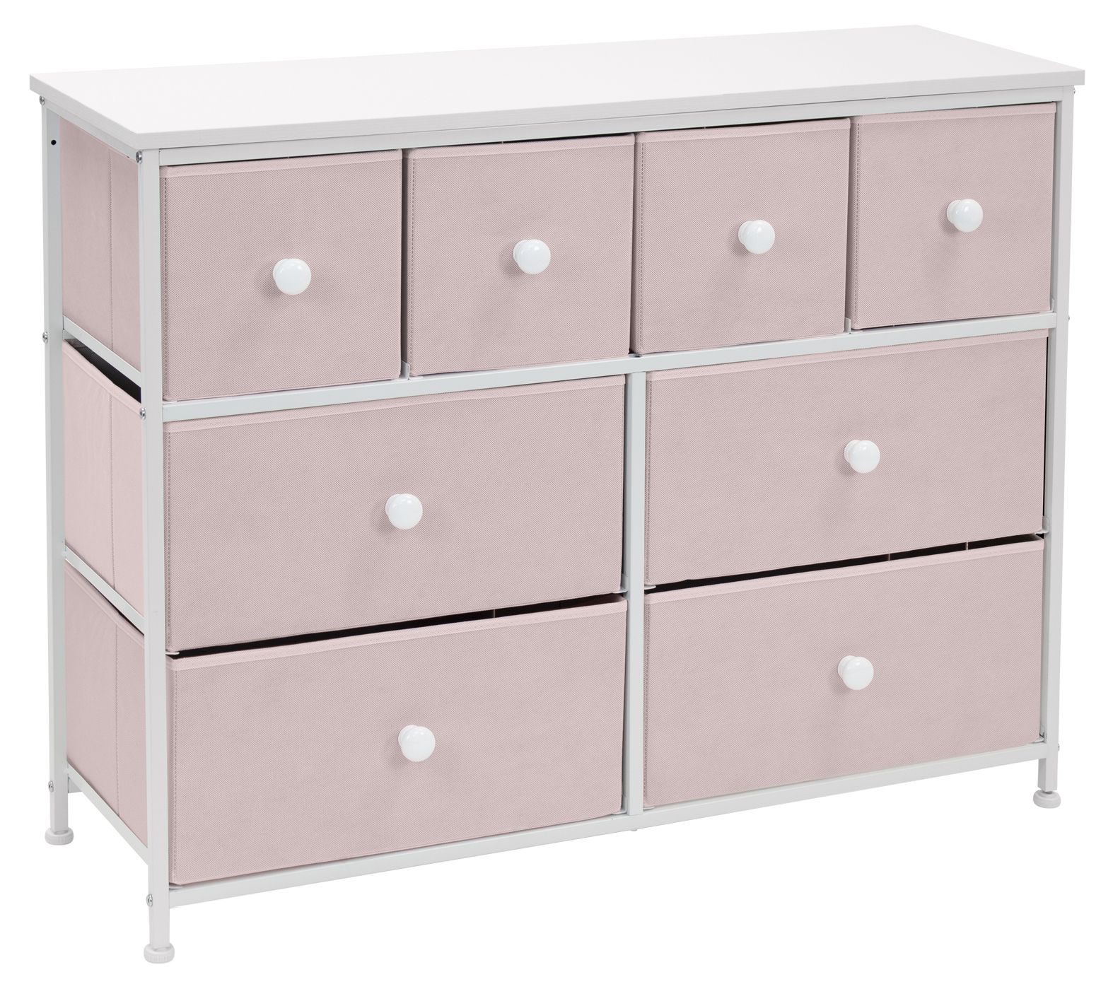 Sorbus Fabric Dresser Chest with 8 Drawers