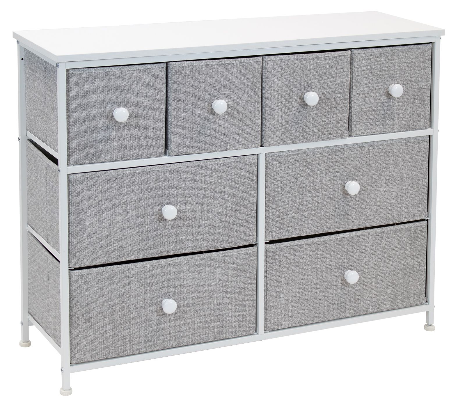 Sorbus Fabric Dresser Chest with 8 Drawers