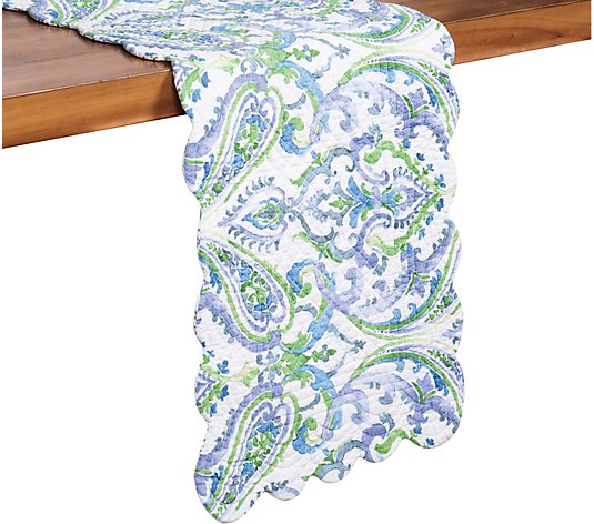 14" x 51" Juliet Quilted Reversible Table Runner by Valerie