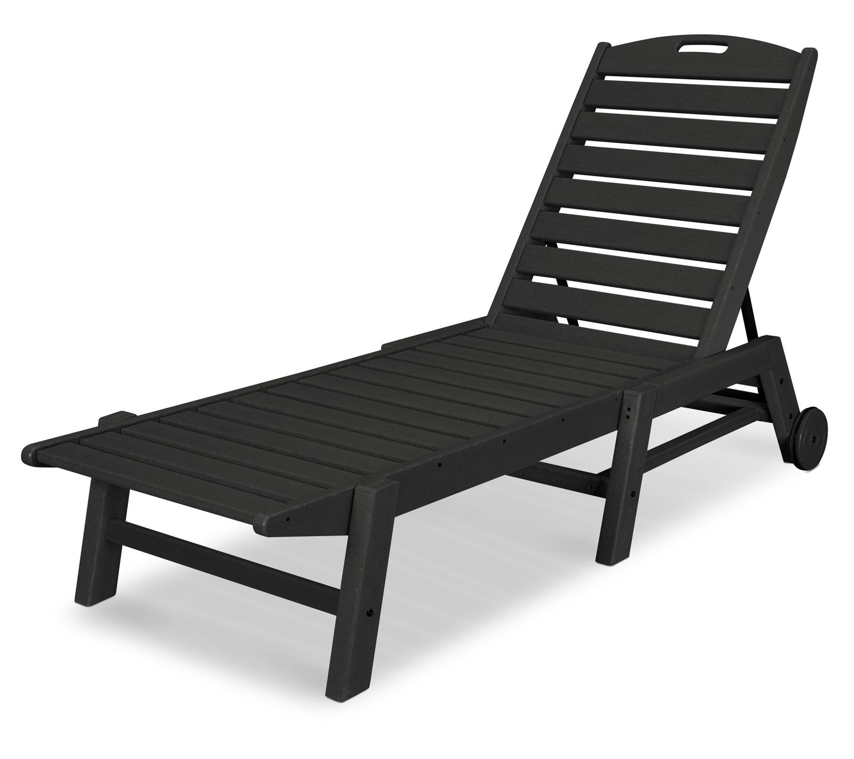 POLYWOOD Nautical Chaise with Wheels