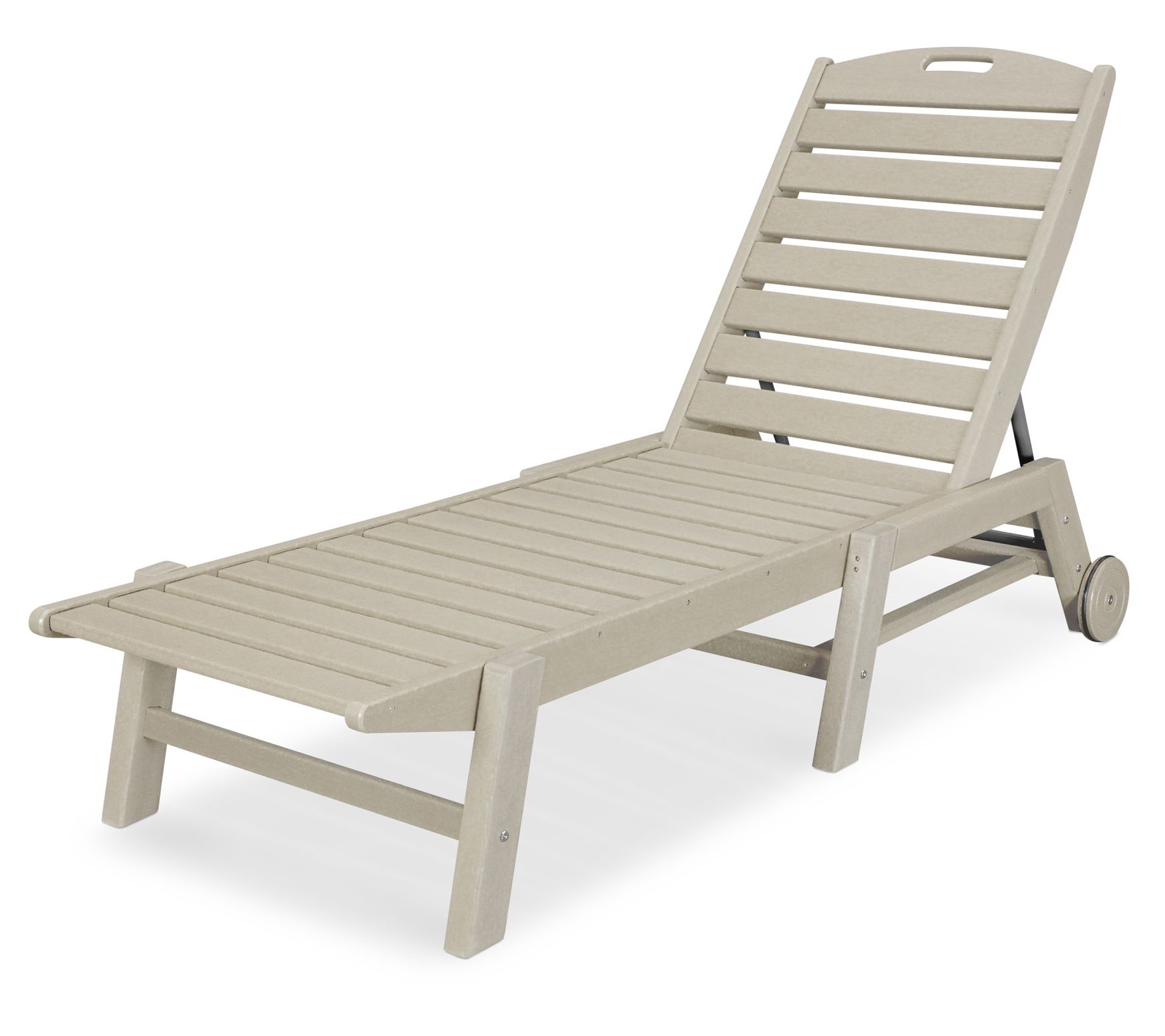 POLYWOOD Nautical Chaise with Wheels
