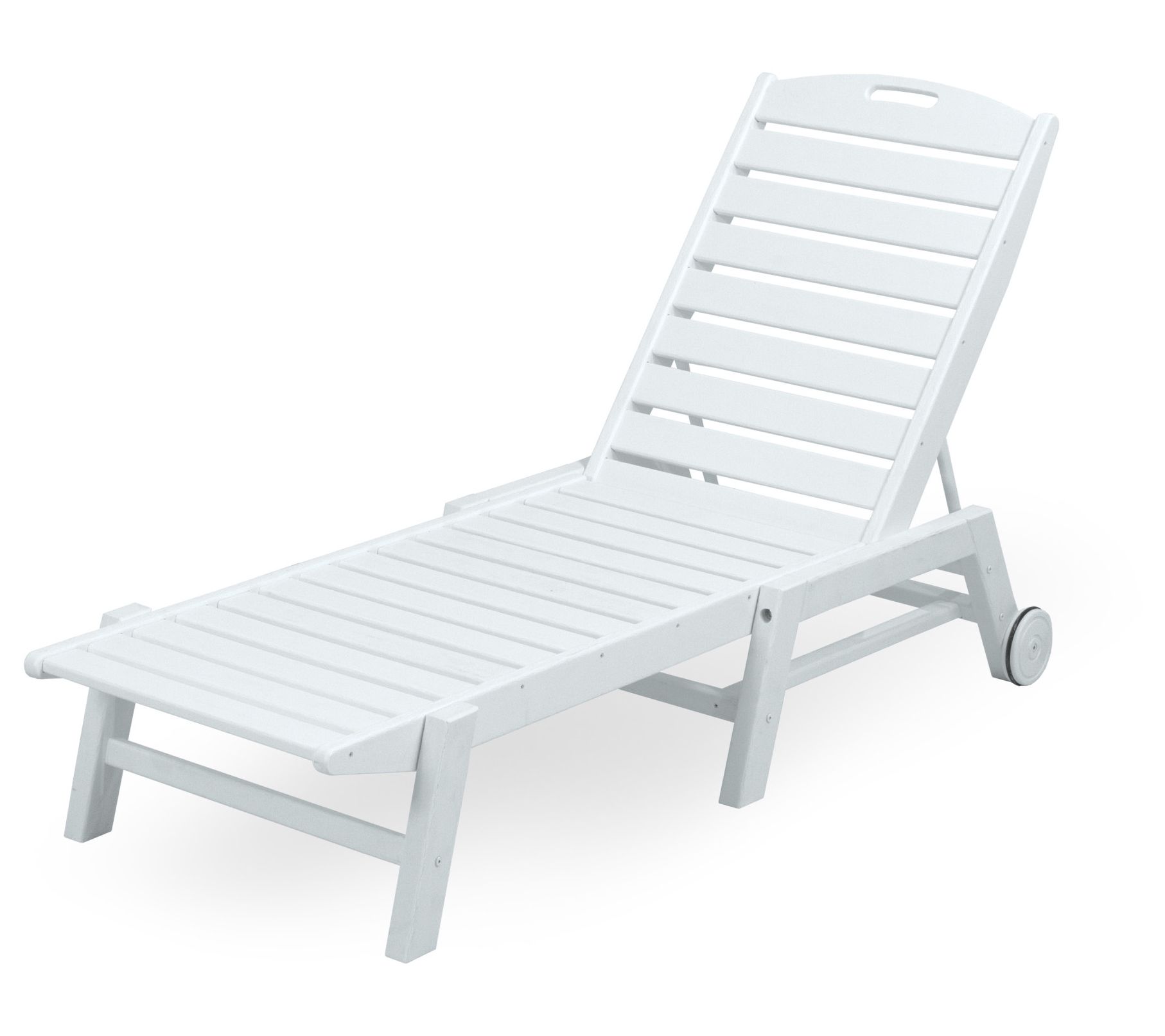 POLYWOOD Nautical Chaise with Wheels