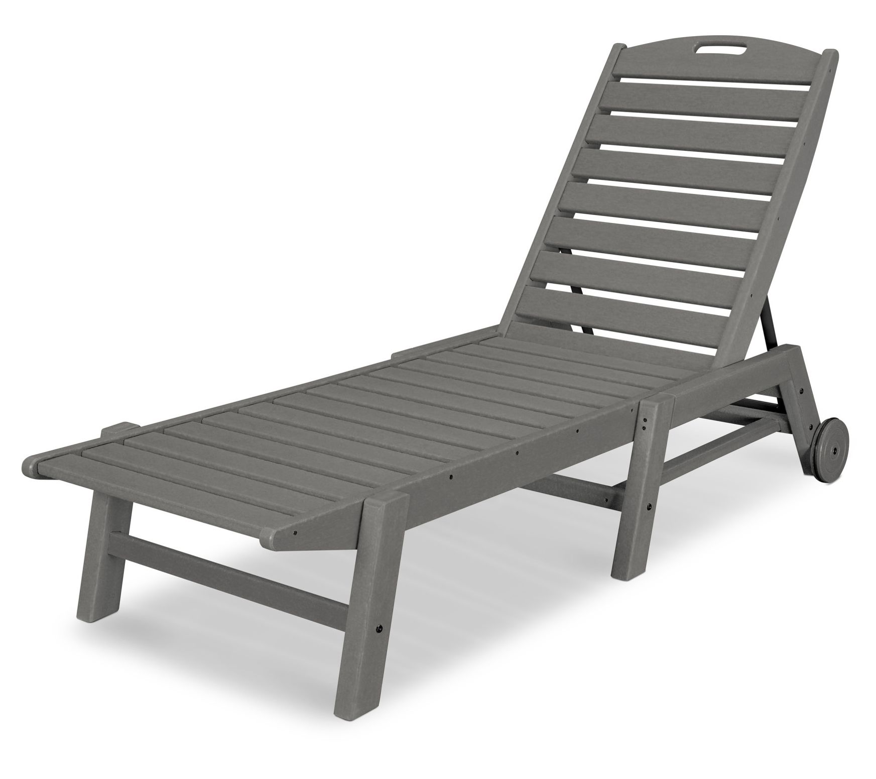 POLYWOOD Nautical Chaise with Wheels