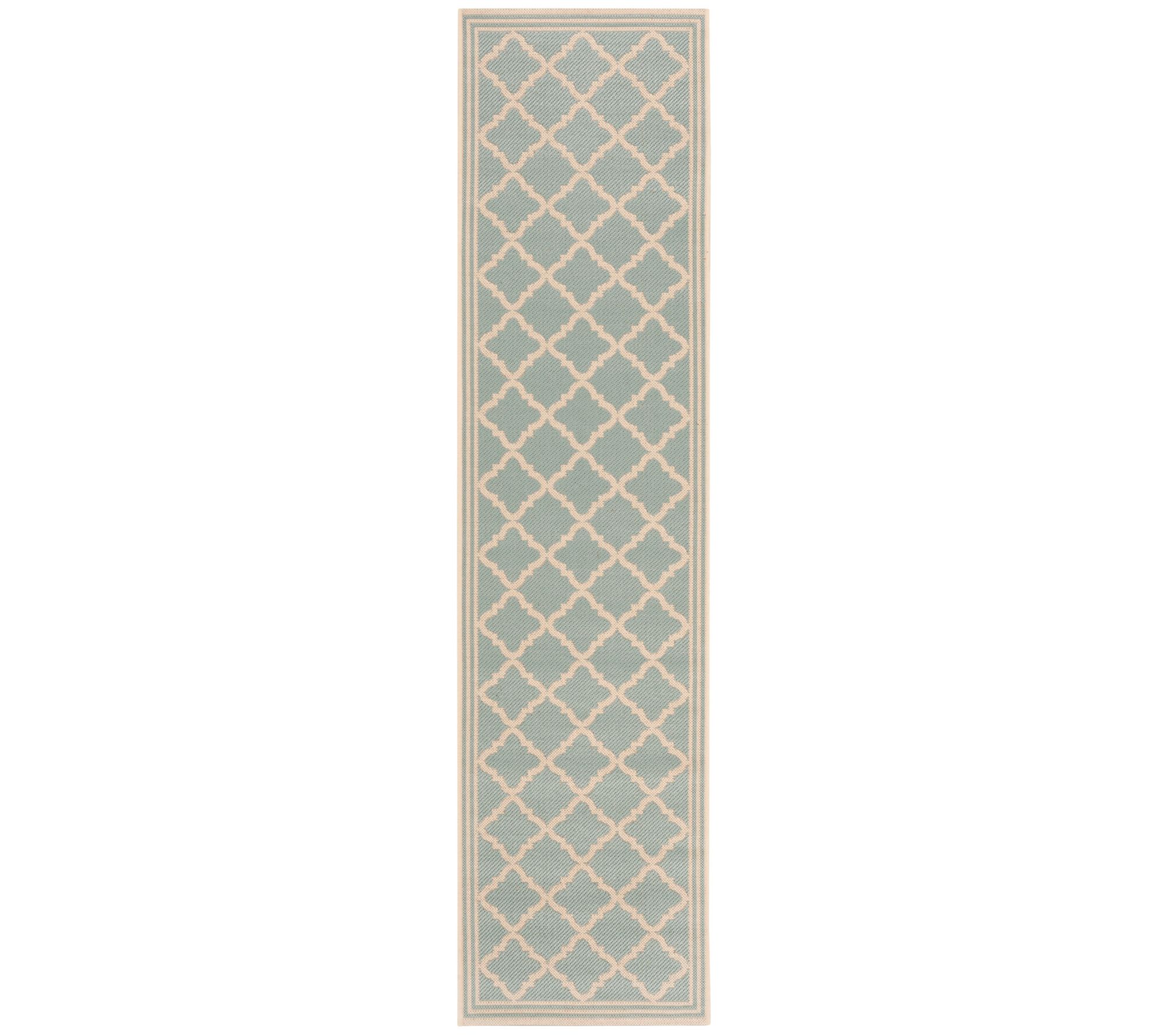 Beach House 121 Collection 2'2" x 8' Outdoor Rug by Valerie