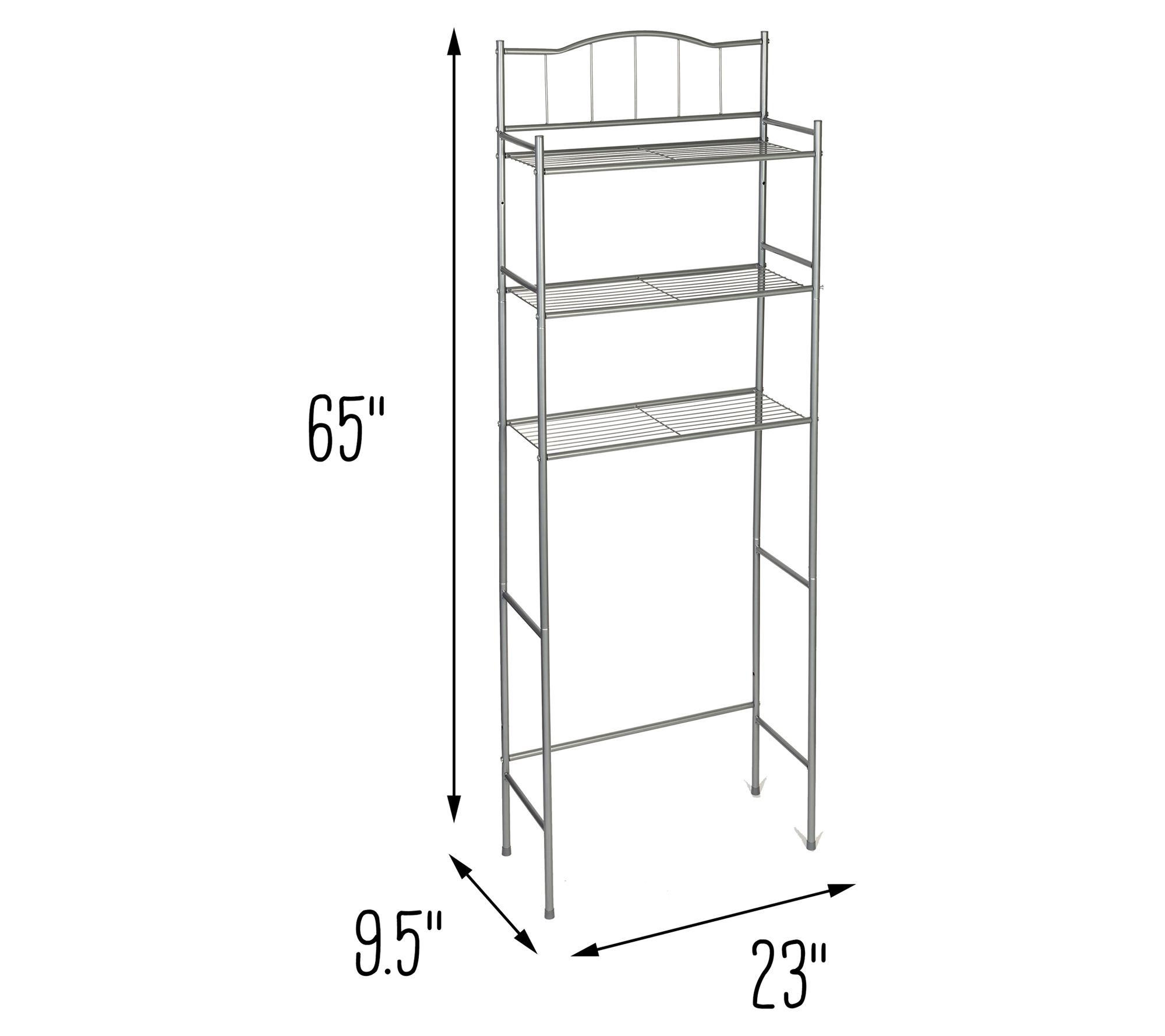 HoneyCanDo 3Shelf OverTheToilet Space Saver
