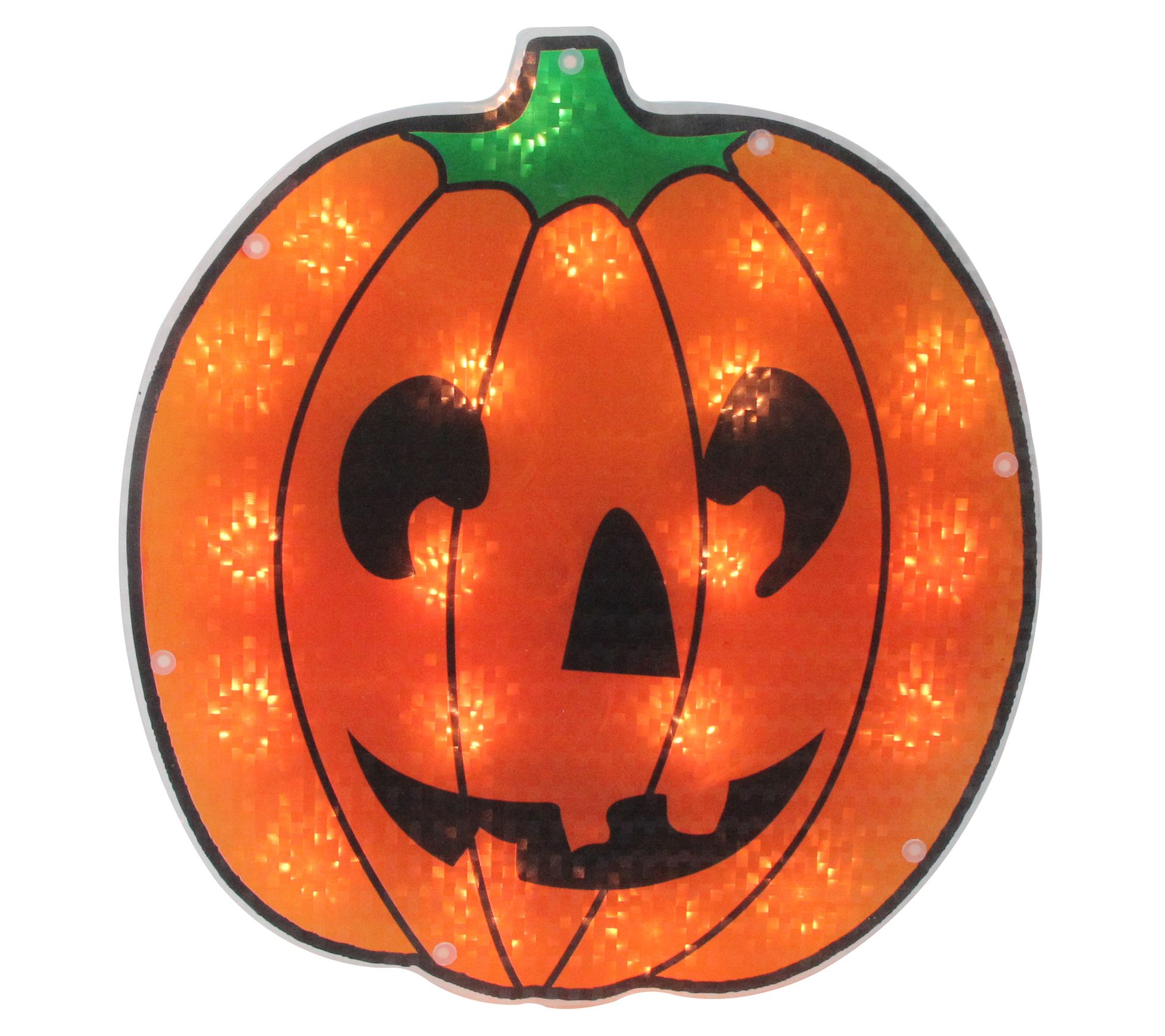 Northlight 13" Lighted Jack O' Lantern Pumpkin Window Decor