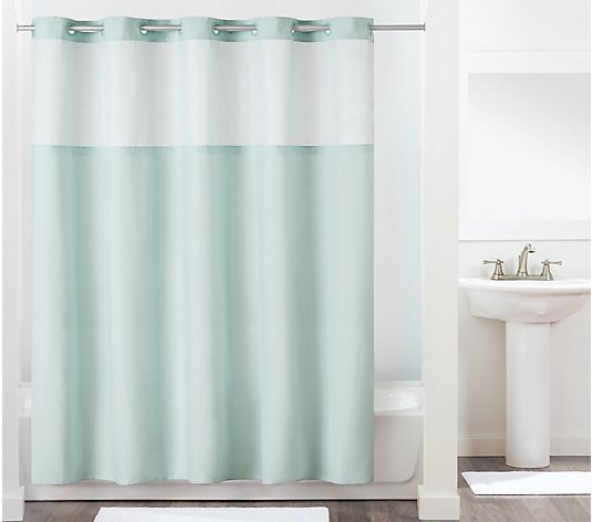 Hookless Antigo Shower Curtain With, Hookless Fabric Shower Curtain