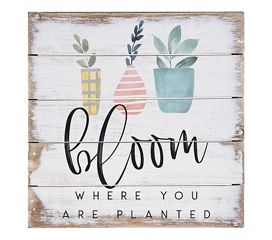 Bloom Where You Are Planted Wall Art By SincereSurroundings
