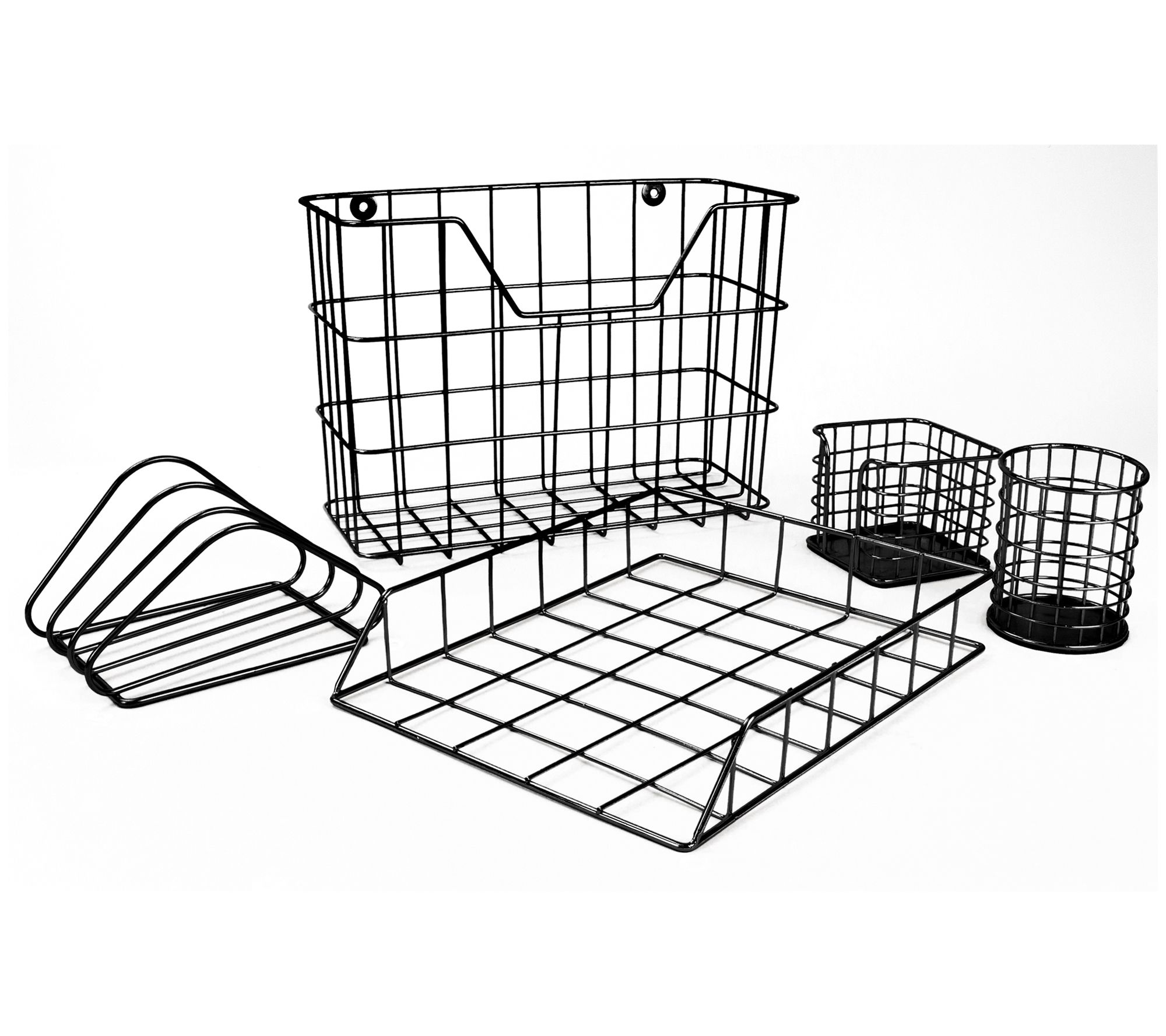 Sorbus Wire Metal 5-in-1 Desk Organizer Set