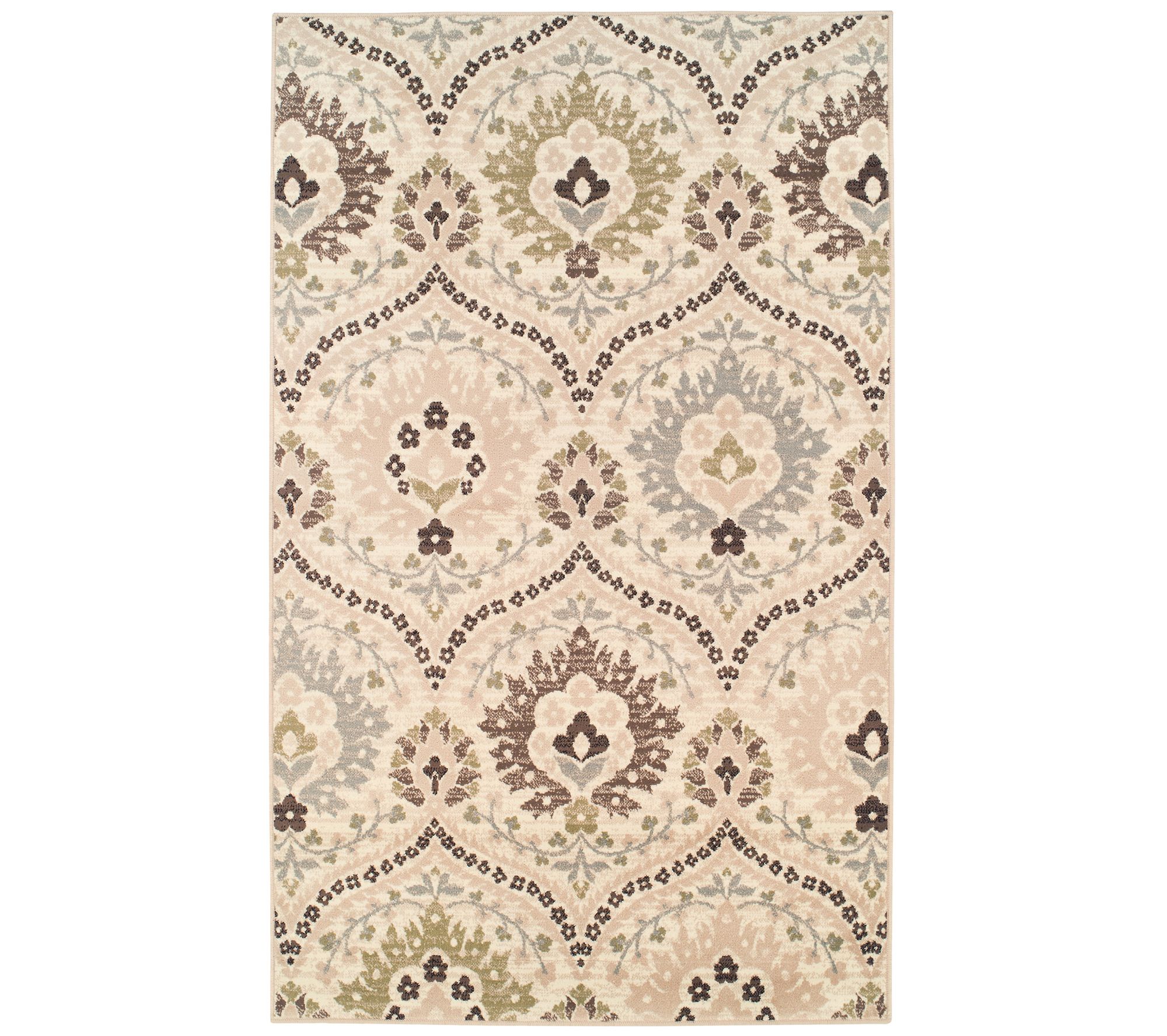 Superior Rustic Floral Damask Contemporary 8x10Area Rug