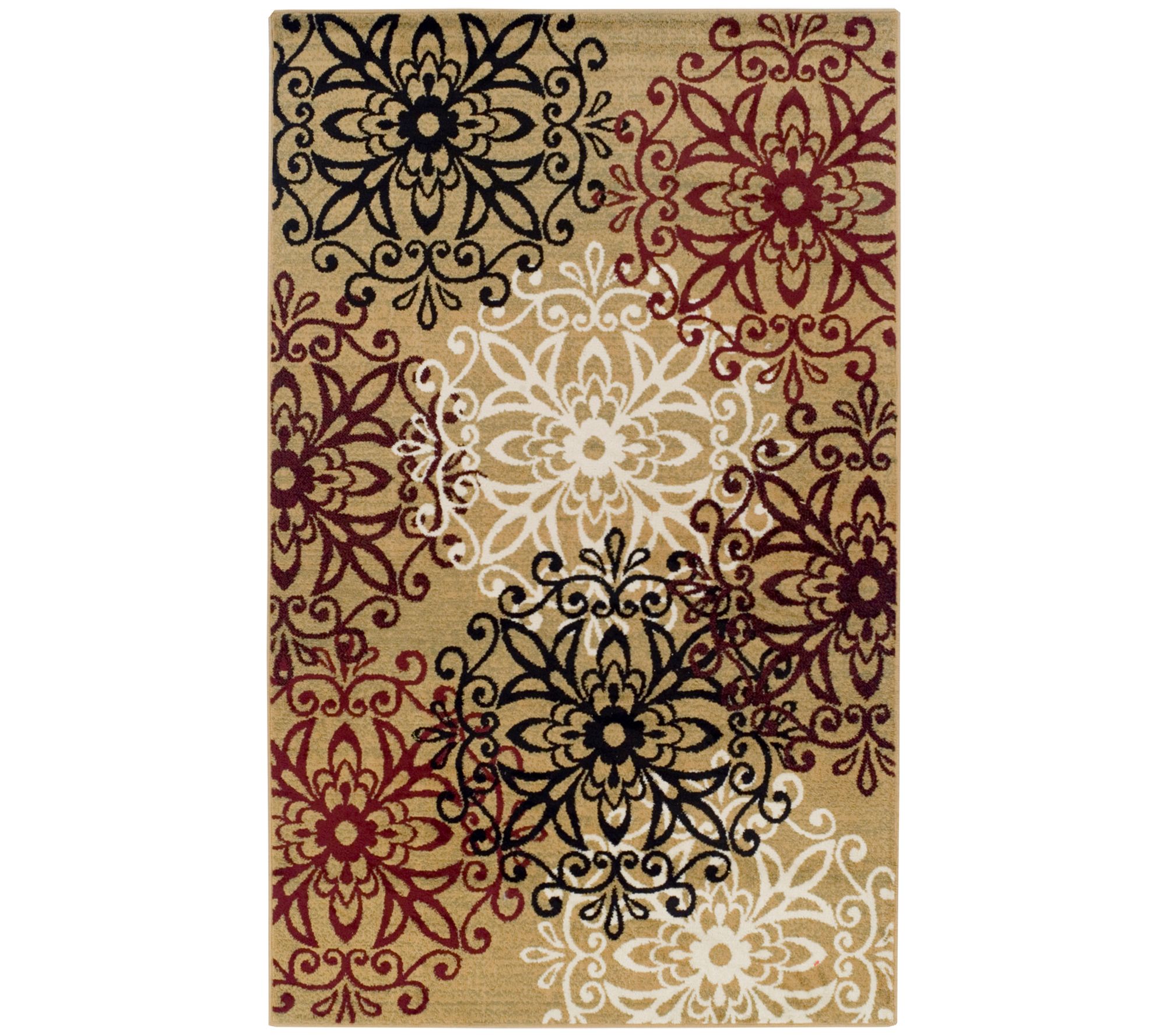 Superior Oversized Floral Medallion Modern 5' x8' Area Rug