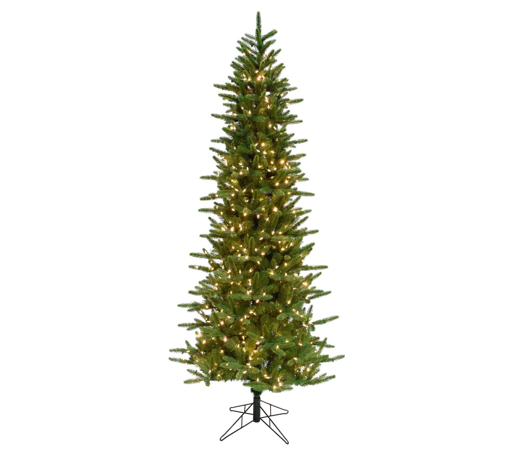 Fraser Hill Farm 6.5 Ft Carmel Pine Slim Artifiial Christmas