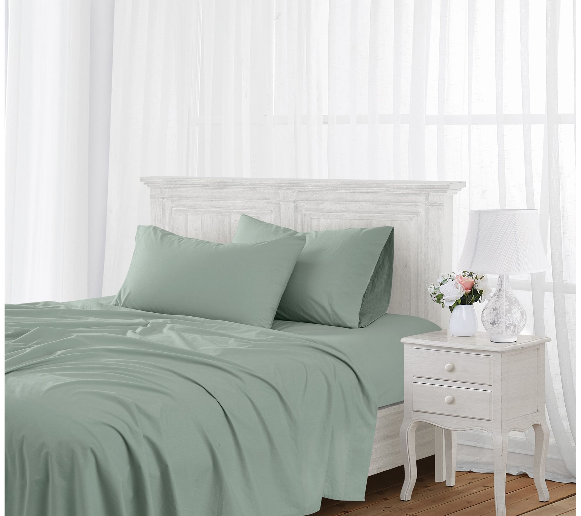 The Farmhouse by Rachel Ashwell Washed Cotton King Sheet Set