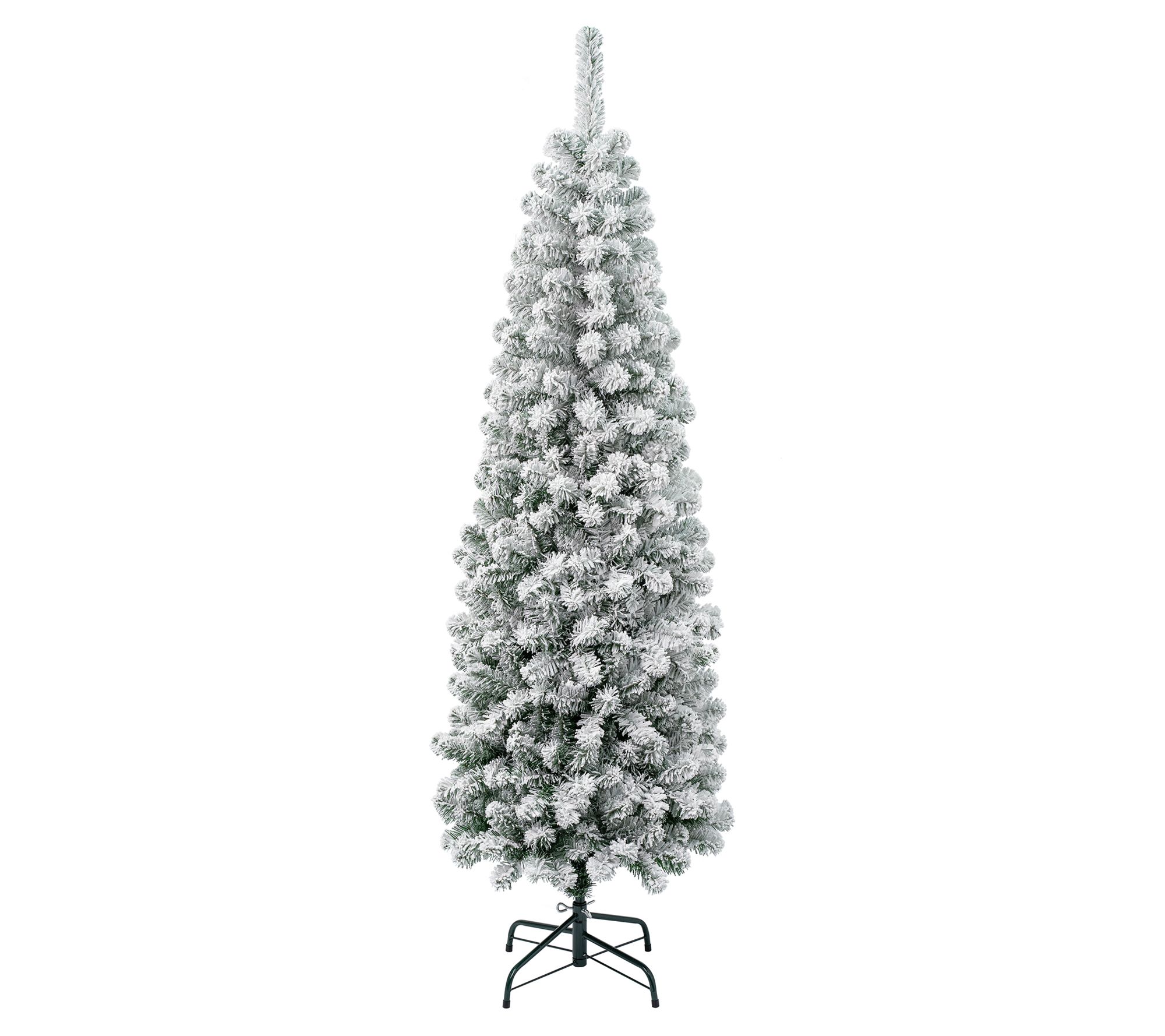 National Tree 6' Acacia PencilSlim Flocked Tree