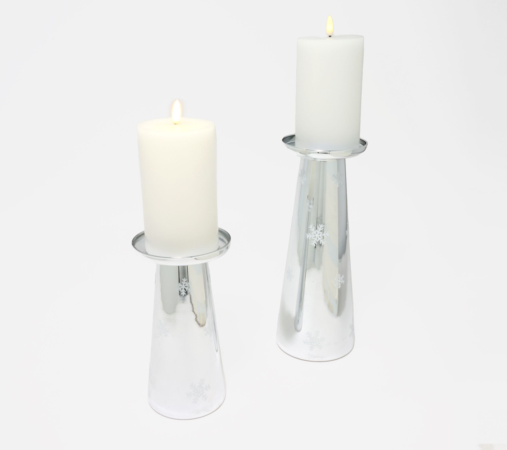 "As Is" Lightscapes Small & Large Glass Candle Holders
