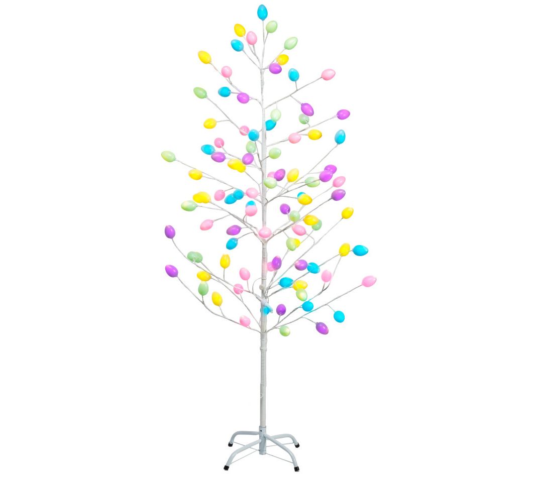 Everlasting Glow 5' Lit Easter Egg Tree by Everlasting Glow - QVC.com