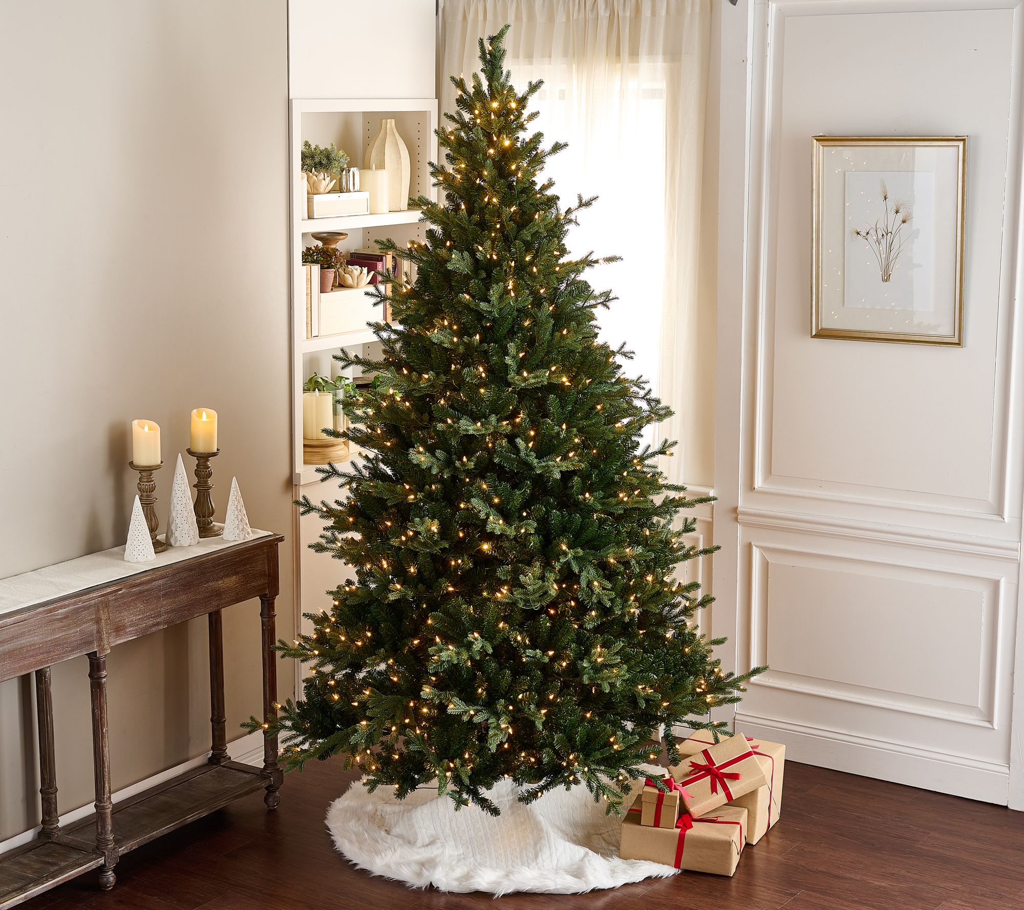 Simply Stunning 7.5' Sparkling Twilight Evergreen Tree by Janine Graff