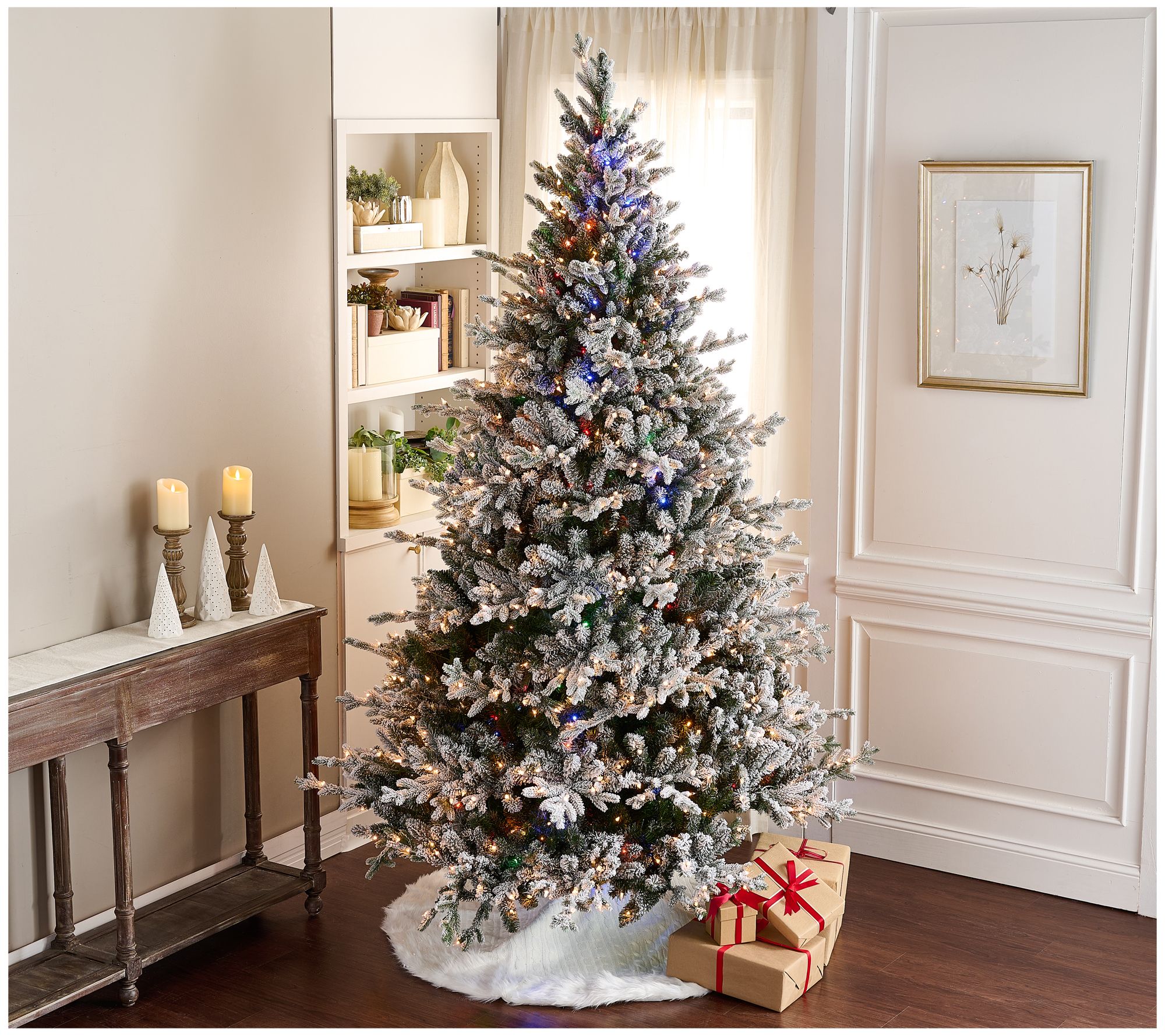 Simply Stunning 7.5' Sparkling Twilight Evergreen Tree by Janine Graff