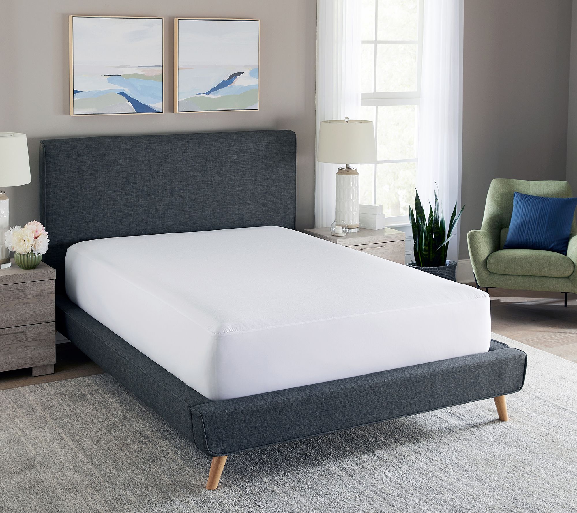 Bodipedic Essentials Waterproof Mattress Protector, Queen