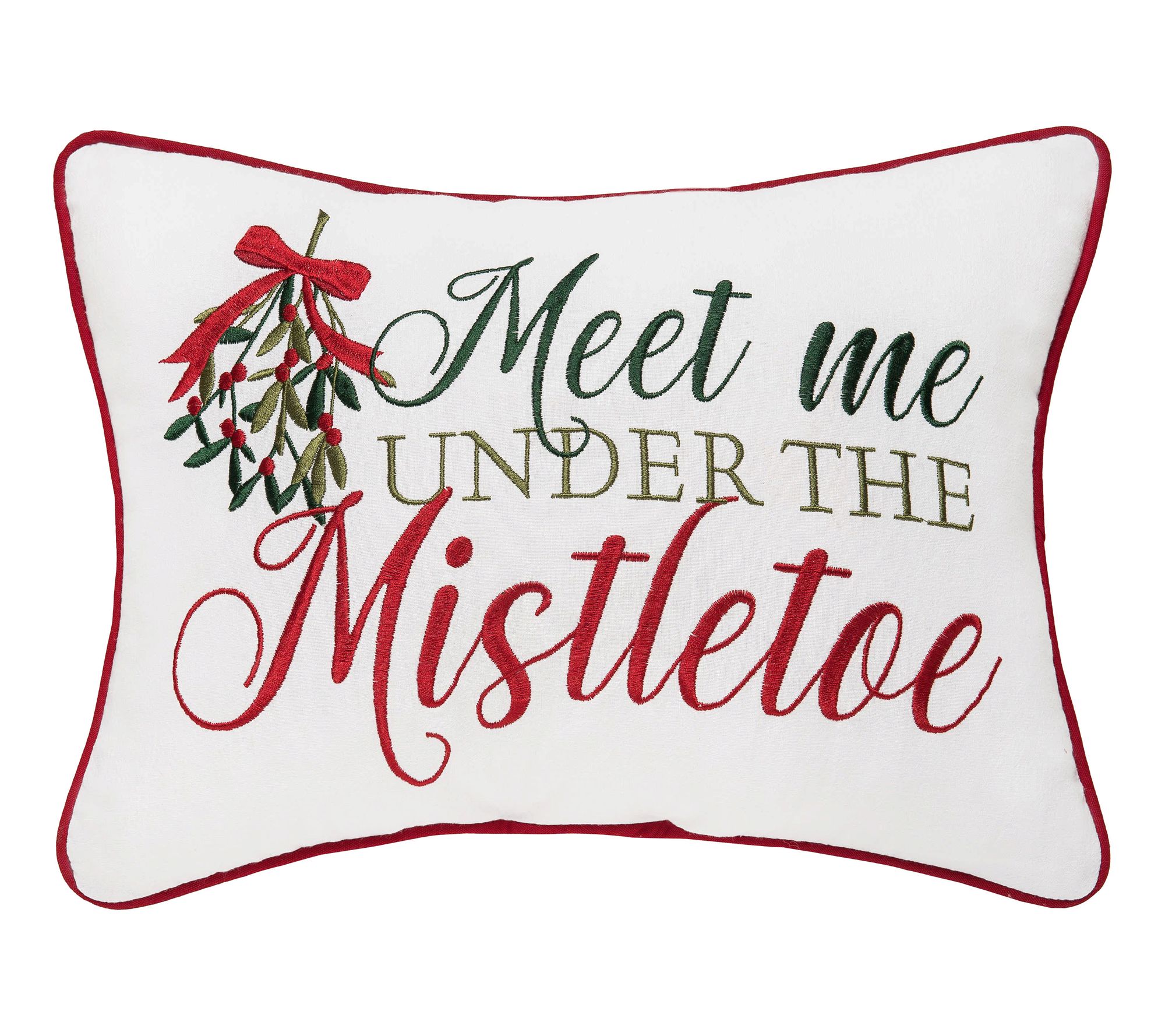 Under The Mistletoe Pillow by Valerie