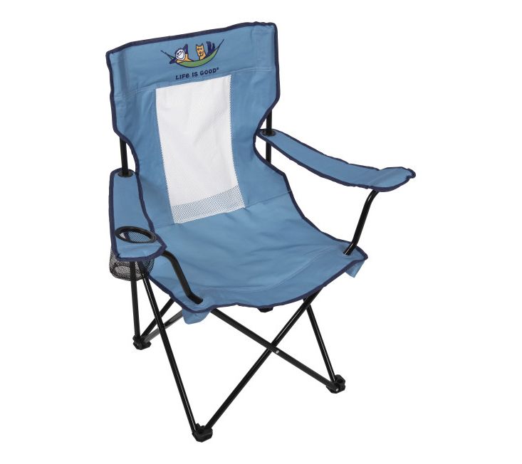 Life is Good Mesh Back Quad Chair Blue