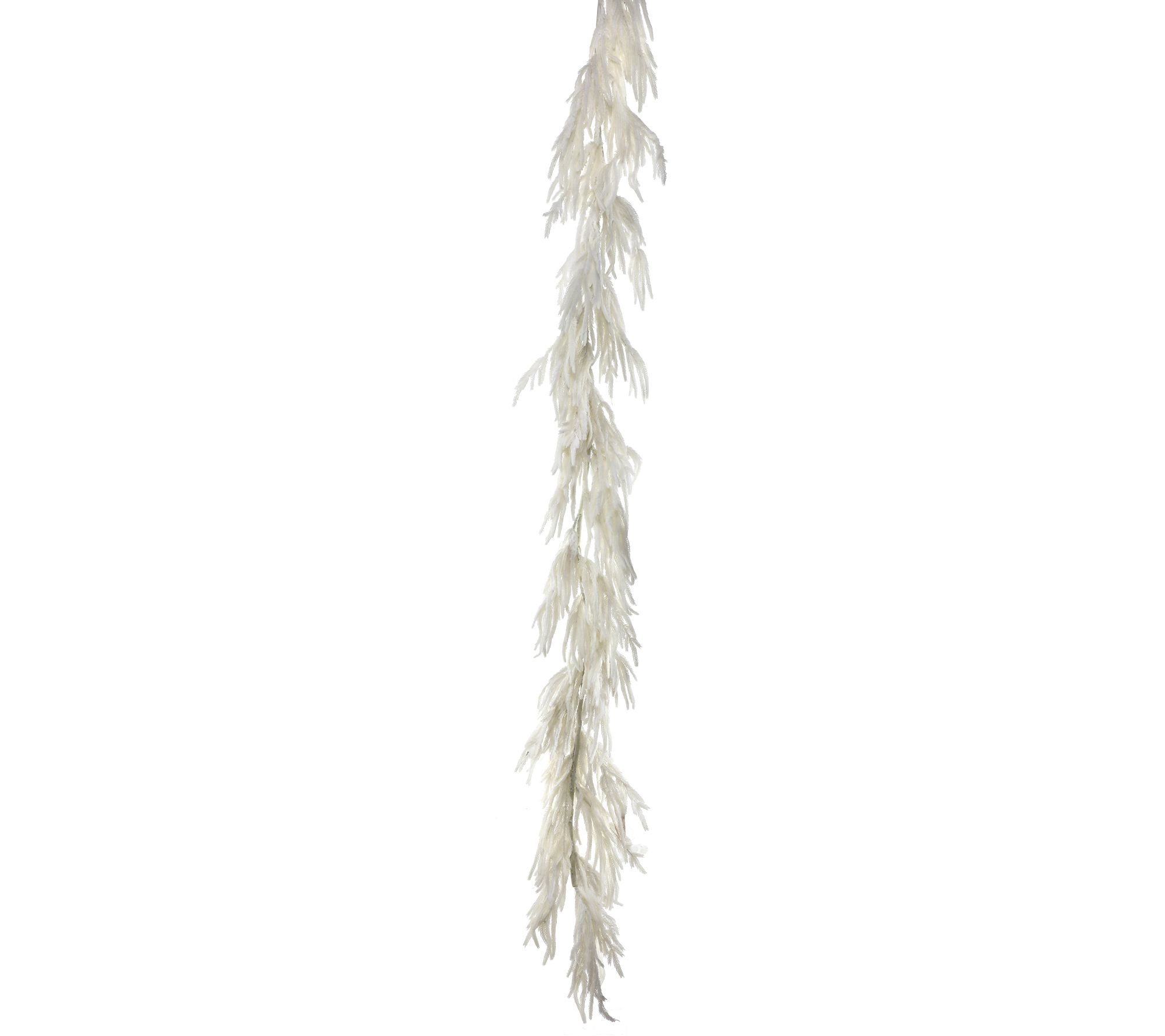 120" Real Touch Flocked White Norfolk Pine Garland By Valerie