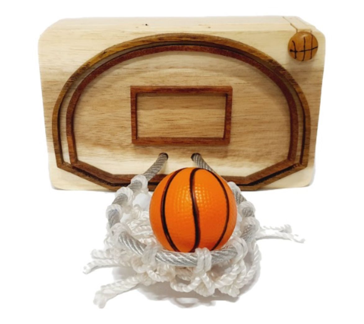 Carver Dan's Basketball Puzzle Box