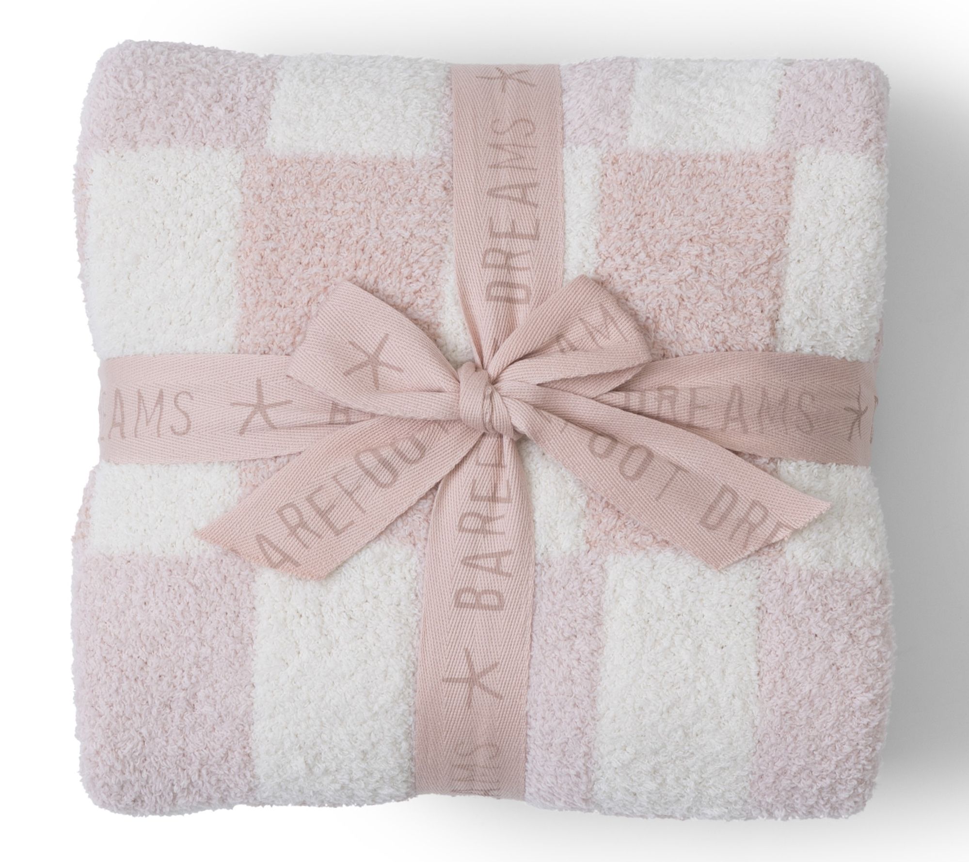 Barefoot Dreams CozyChic Scalloped Checked Stroller Blanket