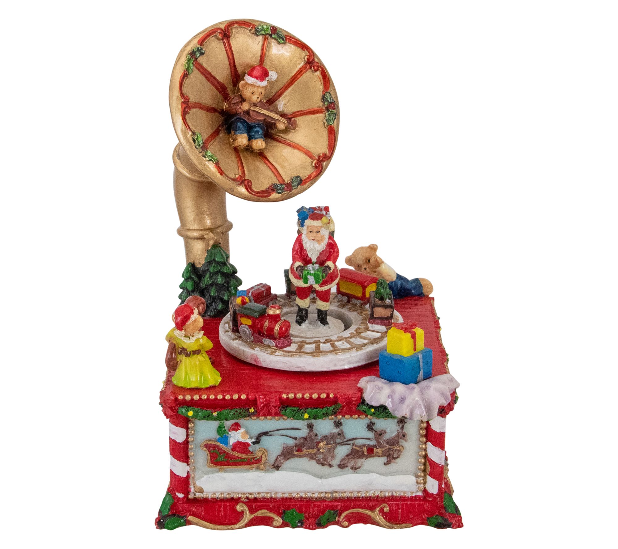 Northlight 7" Santa Claus on Phonograph Christmas Decor