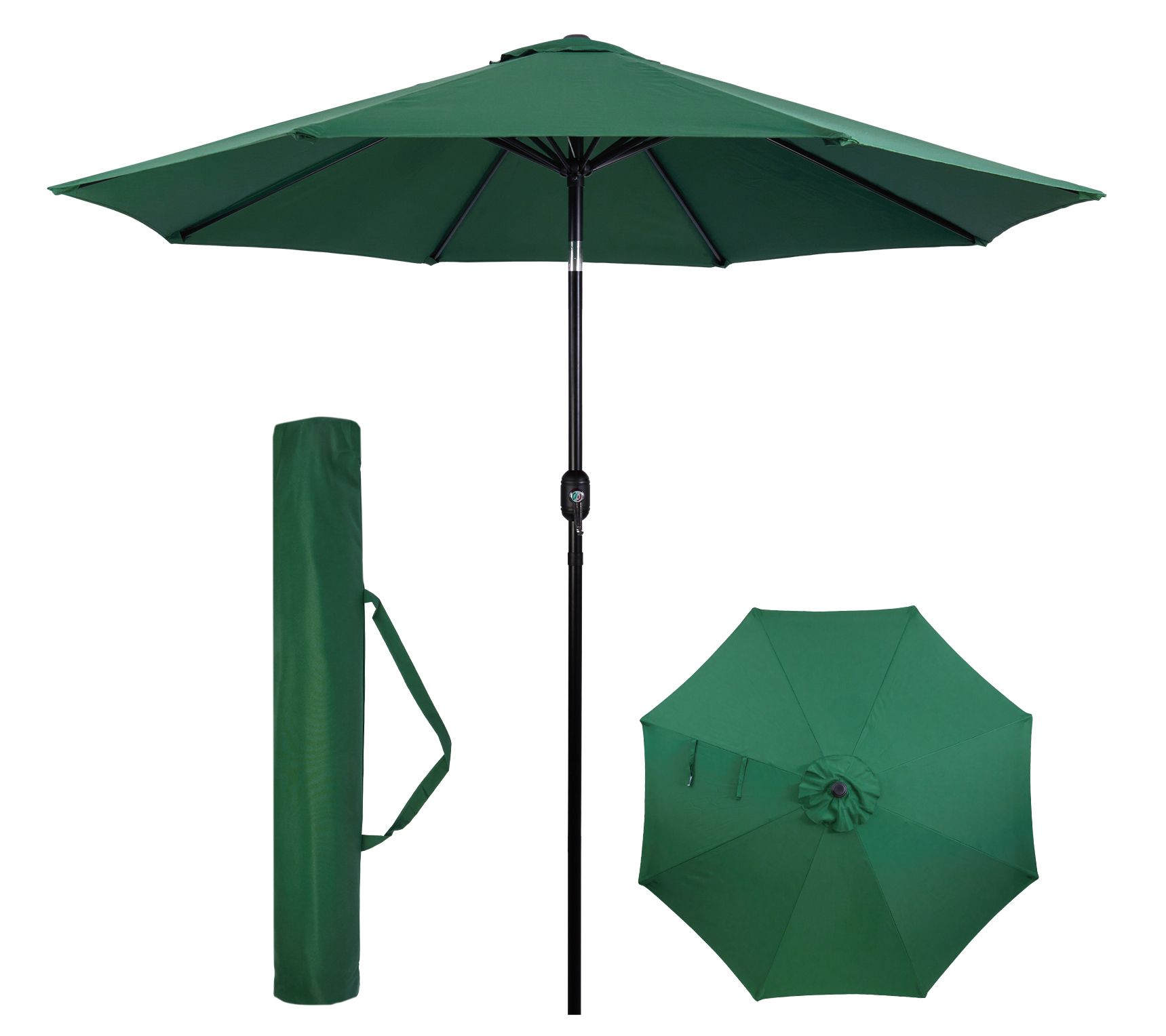Backyard Expressions 9 Ft Patio Umbrella with Push Button Tilt