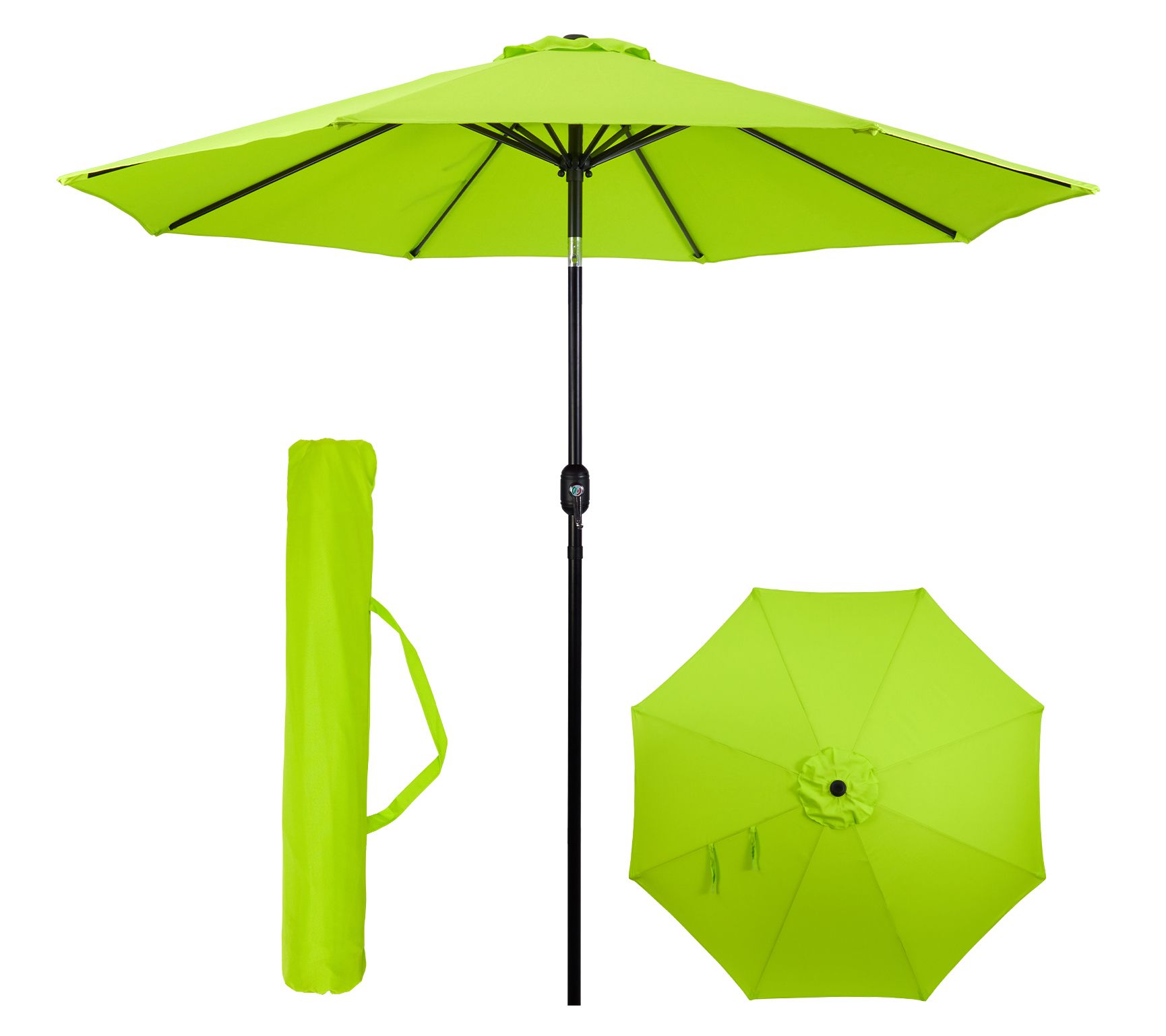 Backyard Expressions 9 Ft Patio Umbrella with Push Button Tilt