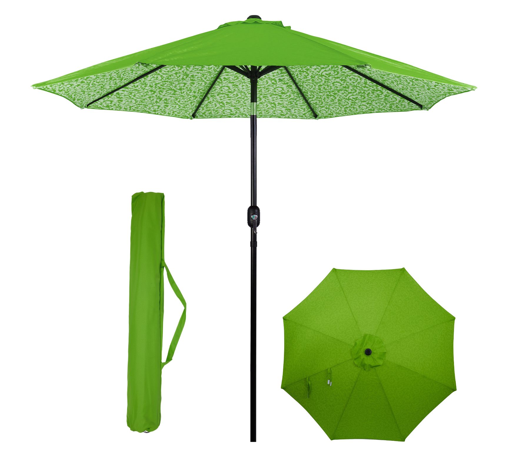 Backyard Expressions 9 Ft Patio Umbrella with Push Button Tilt
