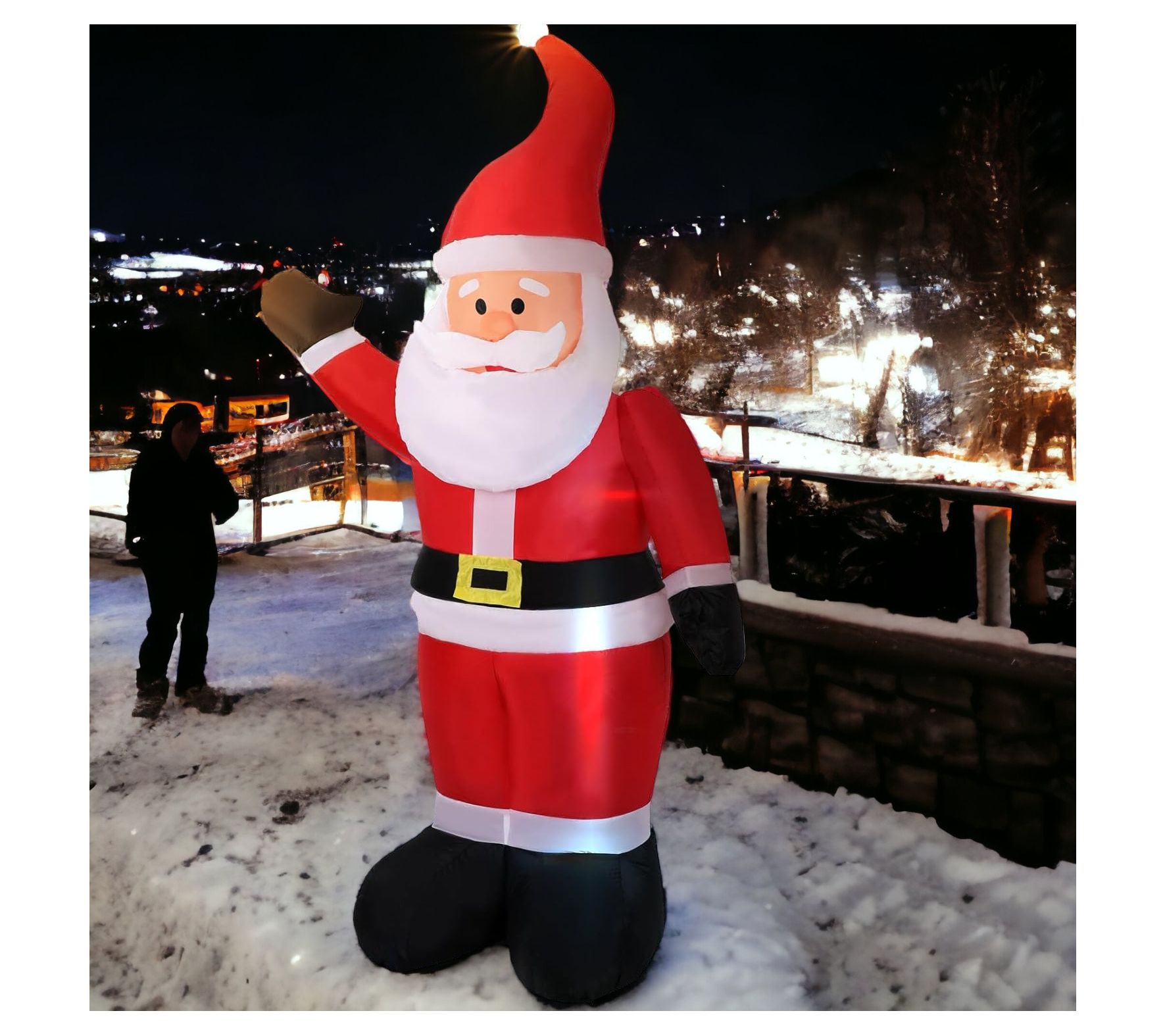 RC Home Decor 6FT Santa Claus Inflatable with LED Light