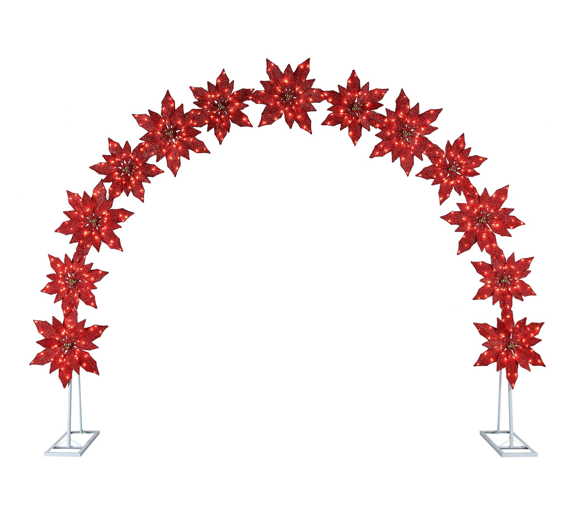Mr. Christmas 8.5ft Illuminated Poinsettia Arch