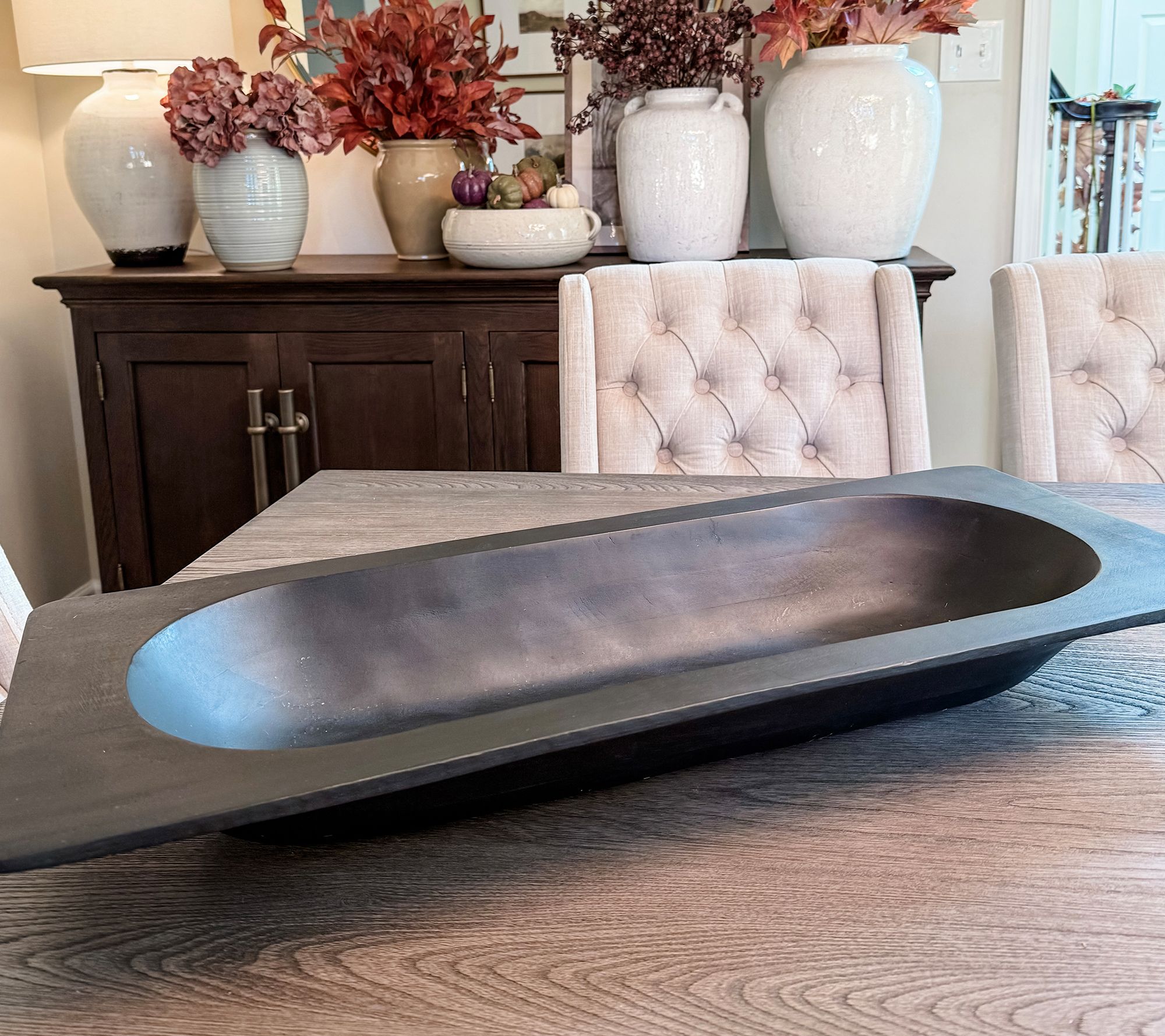 "As Is" Simply Stunning 30" Oversized Dough Bowl by Janine Graff
