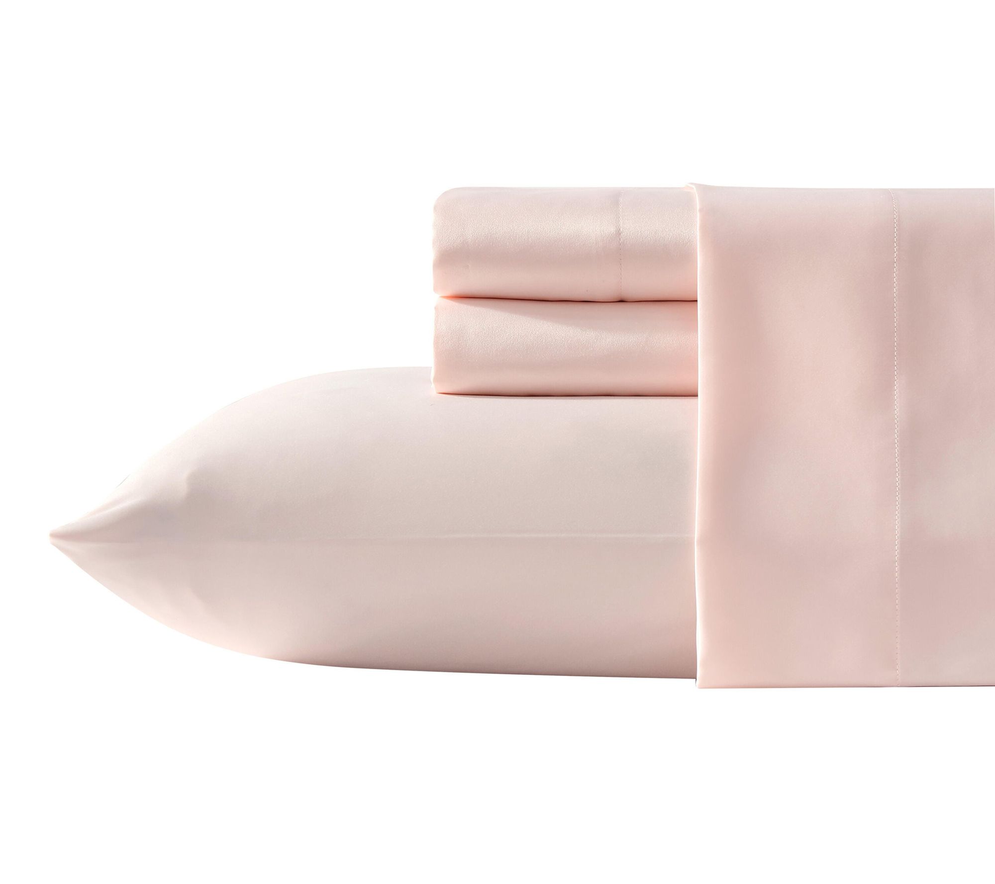 Laura Ashley Satin Bliss Pink Full Sheet Set