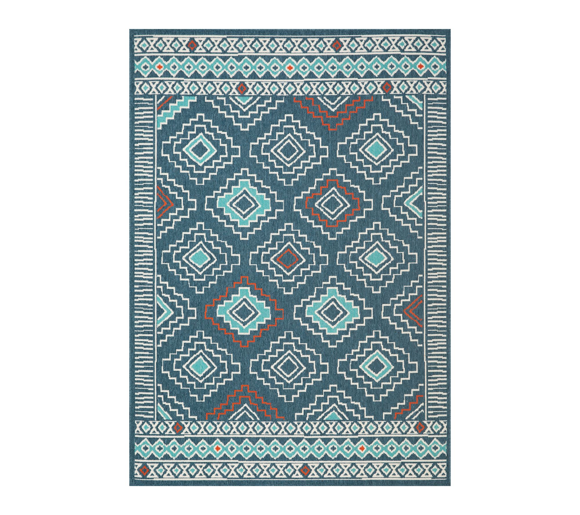 Ox Bay Geometric Bohemian Polypropylene OutdoorRug, 8' x 10'
